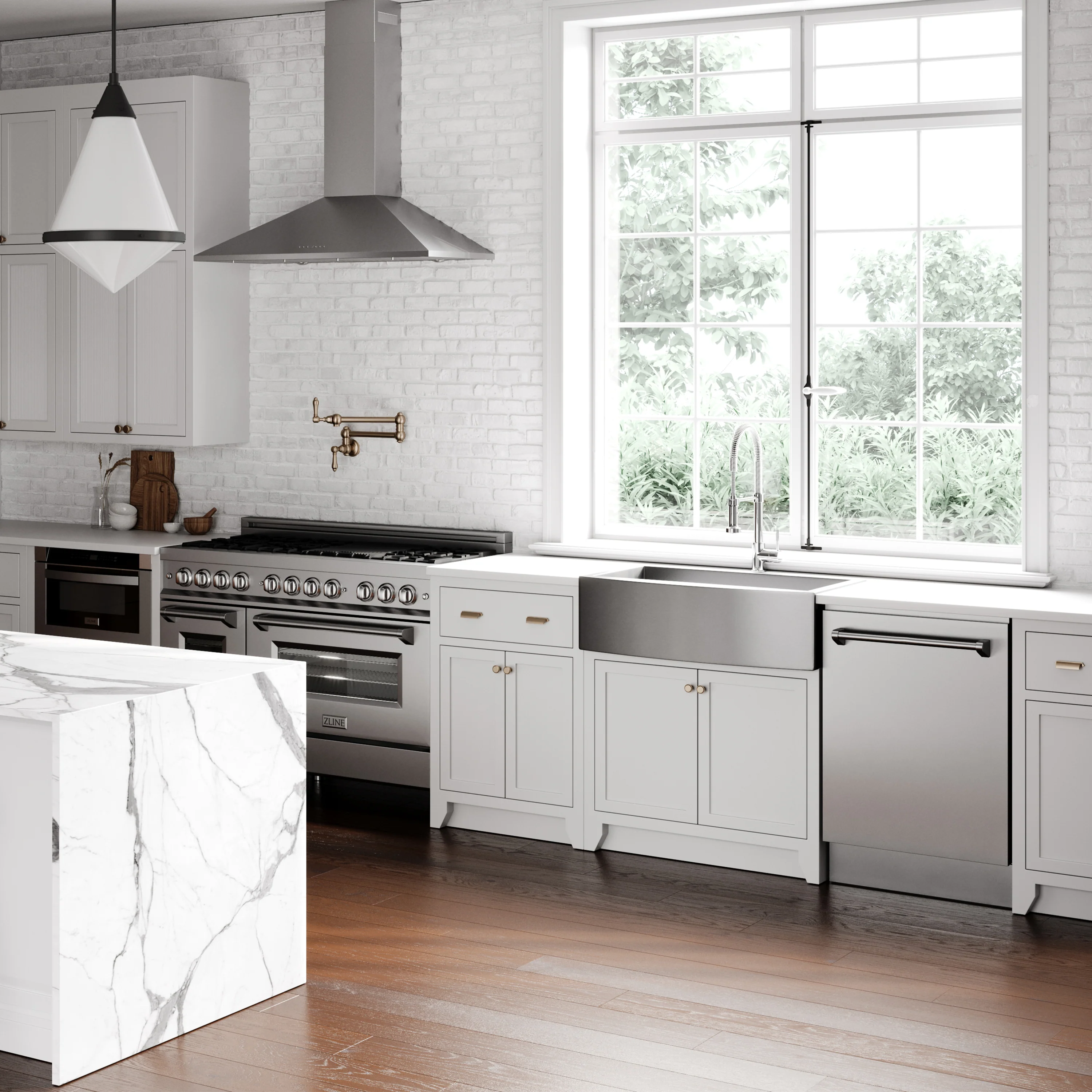 ZLINE Apollo Kitchen Faucet in Chrome (APL-KF-CH) - Image 11