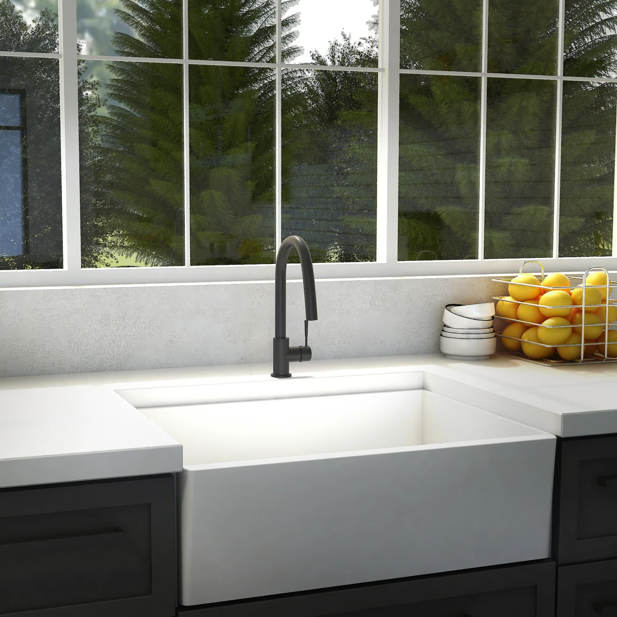 ZLINE Arthur Kitchen Faucet in Matte Black (ATH-KF-MB) - Image 2