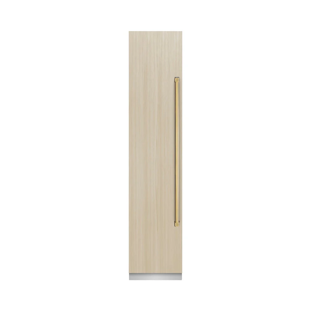 ZLINE Autograph Edition 18 in. 8.6 cu. ft. Panel Ready Left Hinge Column Freezer with Graphite Gray Interior and Polished Gold Accents (RBCFVLZ-18-G) - Image 5