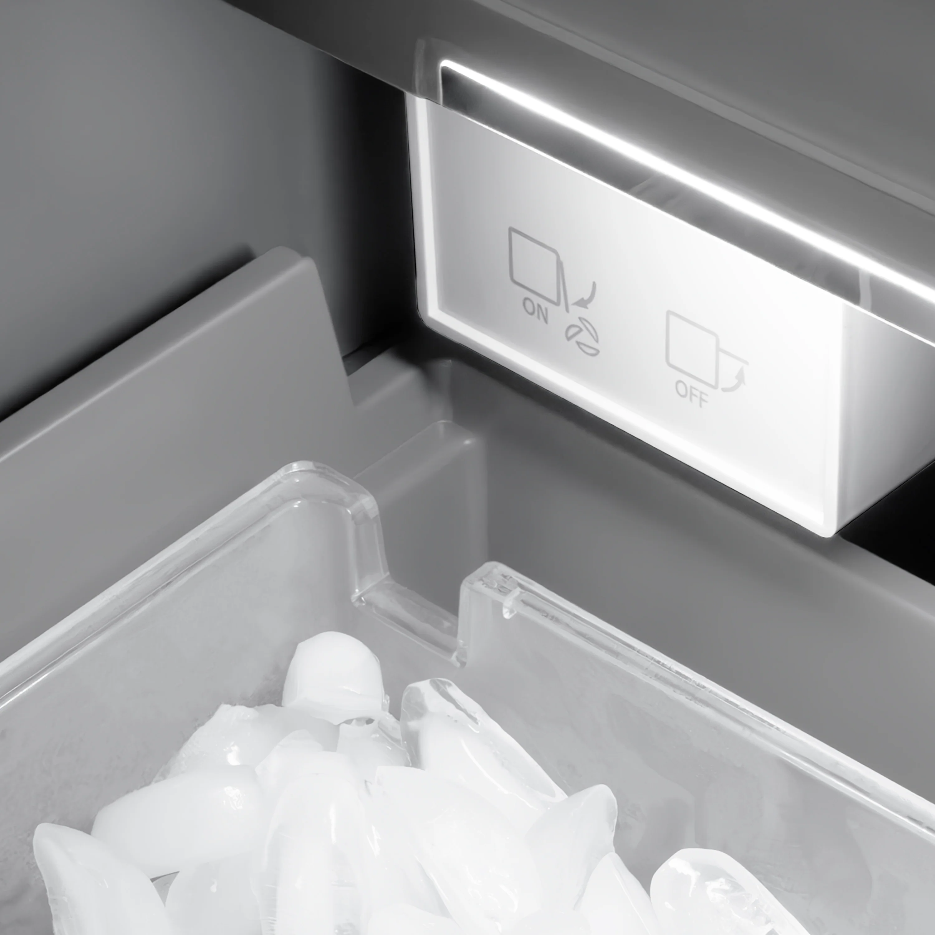 ZLINE Autograph Edition 18 in. 8.6 cu. ft. Right Hinge Column Freezer in Satin Stainless Steel with Graphite Gray Interior and Matte Black Accents (RCFVRZ-SN-18-MB) - Image 10