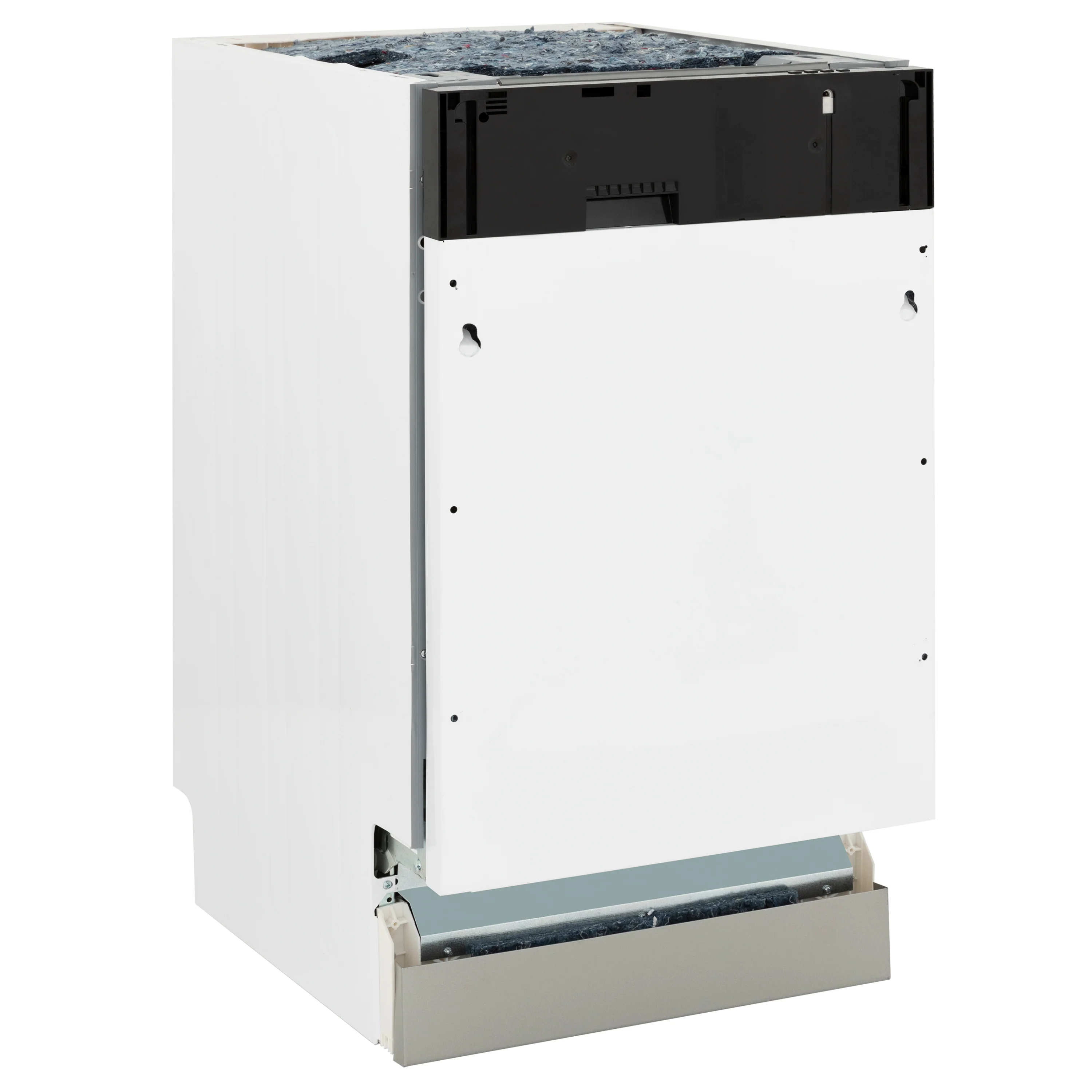ZLINE Autograph Edition 18” Tallac Series 3rd Rack Top Control Dishwasher in Custom Panel Ready with Polished Gold Handle, 51dBa (DWVZ-18-G) - Image 5