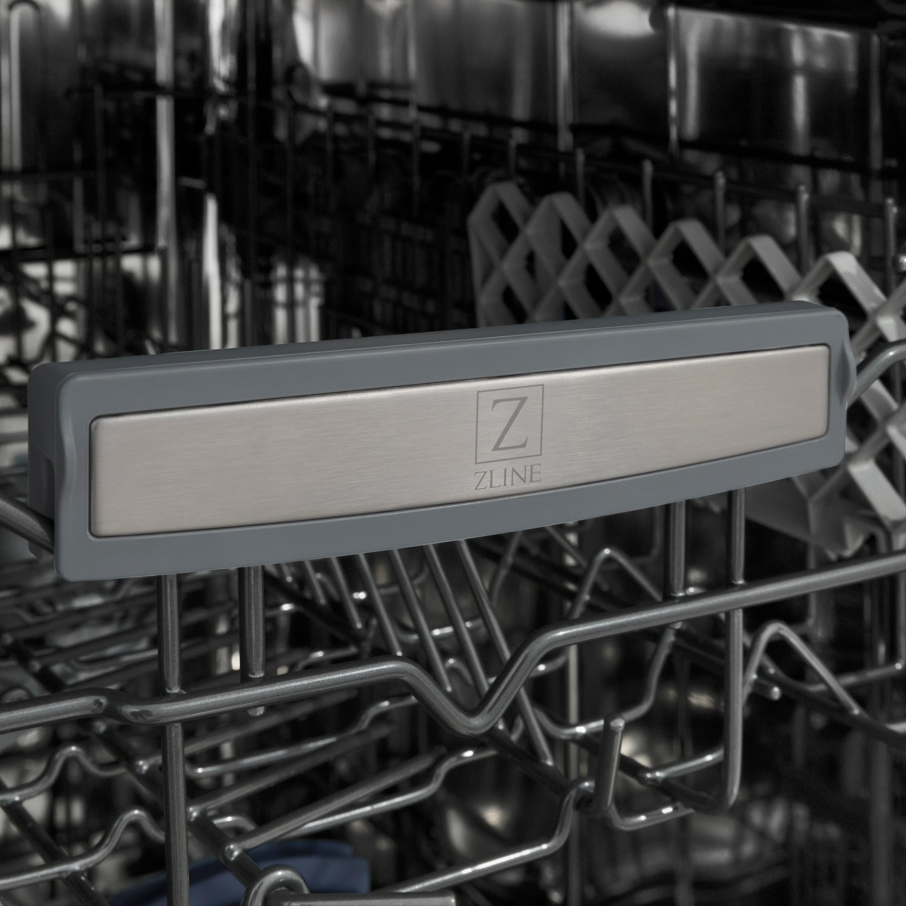 ZLINE Autograph Edition 18” Tallac Series 3rd Rack Top Control Dishwasher in Custom Panel Ready with Polished Gold Handle, 51dBa (DWVZ-18-G) - Image 9