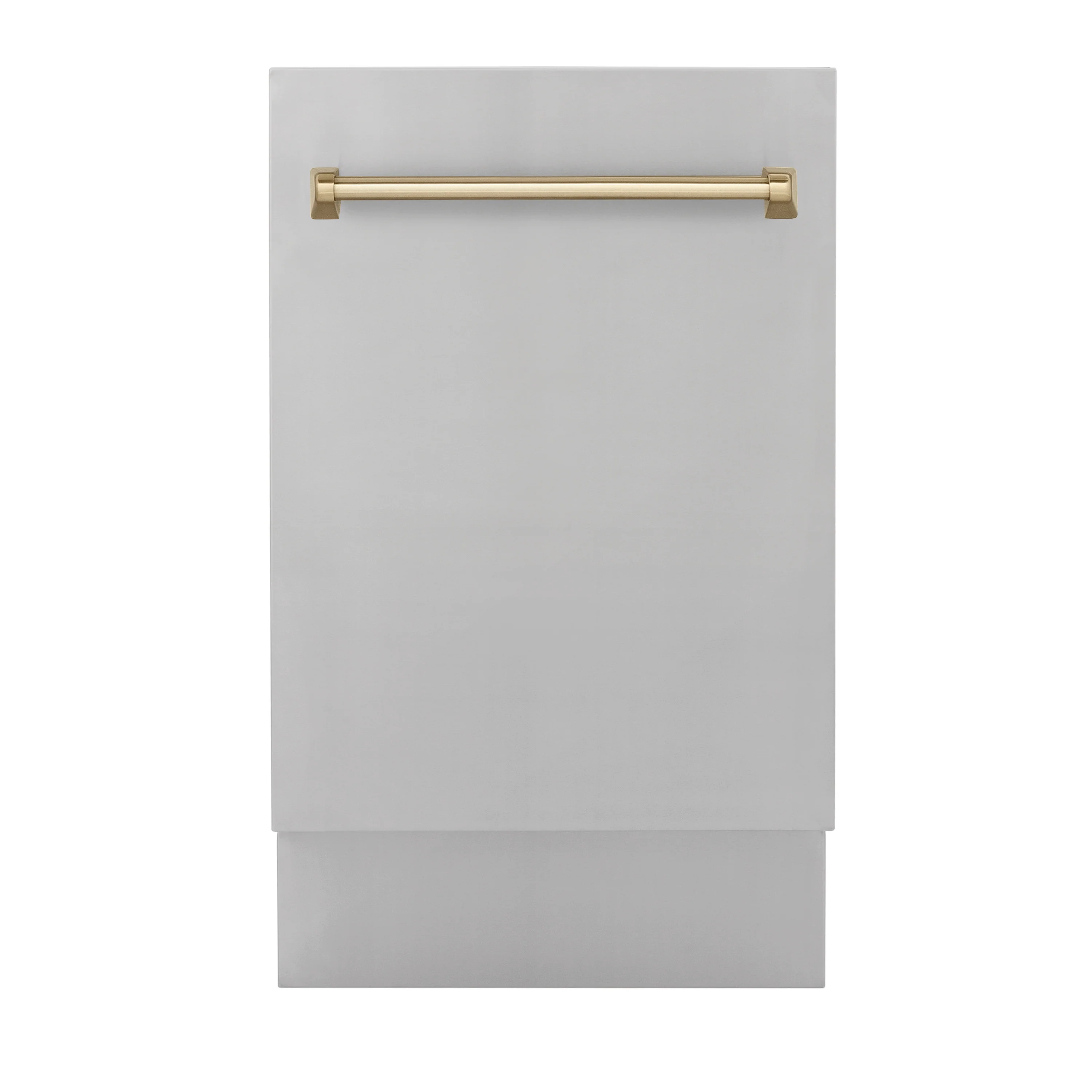 ZLINE Autograph Edition 18” Tallac Series 3rd Rack Top Control Built-In Dishwasher in Stainless Steel with Champagne Bronze Handle, 51dBa (DWVZ-304-18-CB) - Image 3