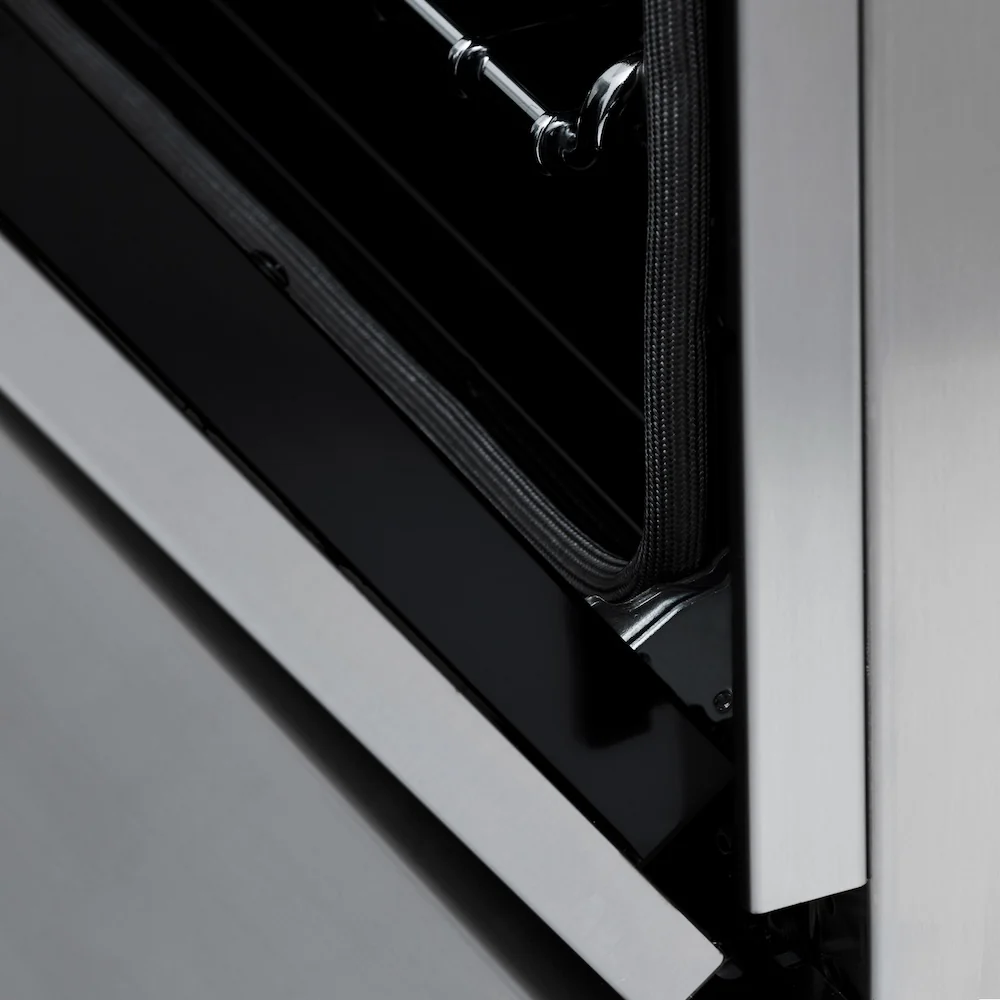 ZLINE Autograph Edition 24 in. 2.8 cu. ft. Legacy Dual Fuel Range with 4 Burner Gas Cooktop and Electric Convection Oven in Stainless Steel and Matte Black Accents, Open Box-Great Condition - Image 9