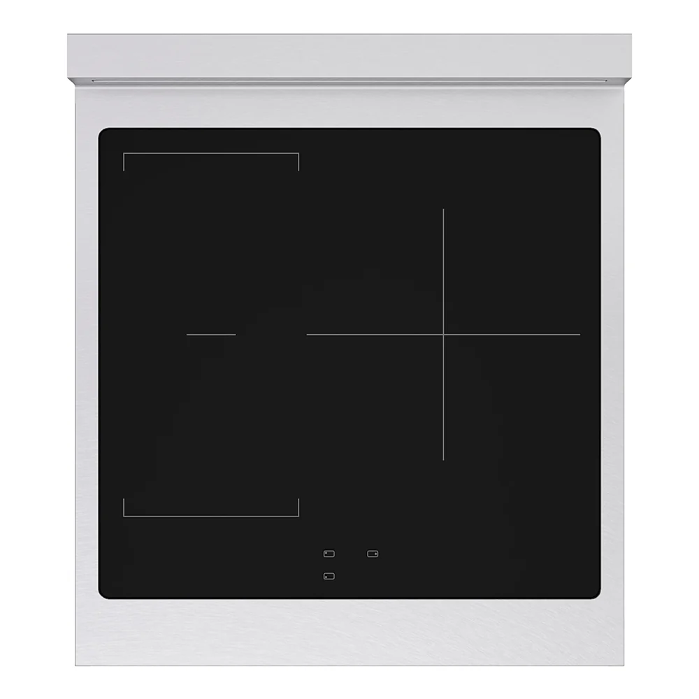 ZLINE Autograph Edition 24 in. 3.2 cu. ft. Paramount Induction Range with 3 Element Cooktop and Electric Convection Oven in Satin Stainless Steel with Matte Black Accents (SINRSZ-24-MB) - Image 2