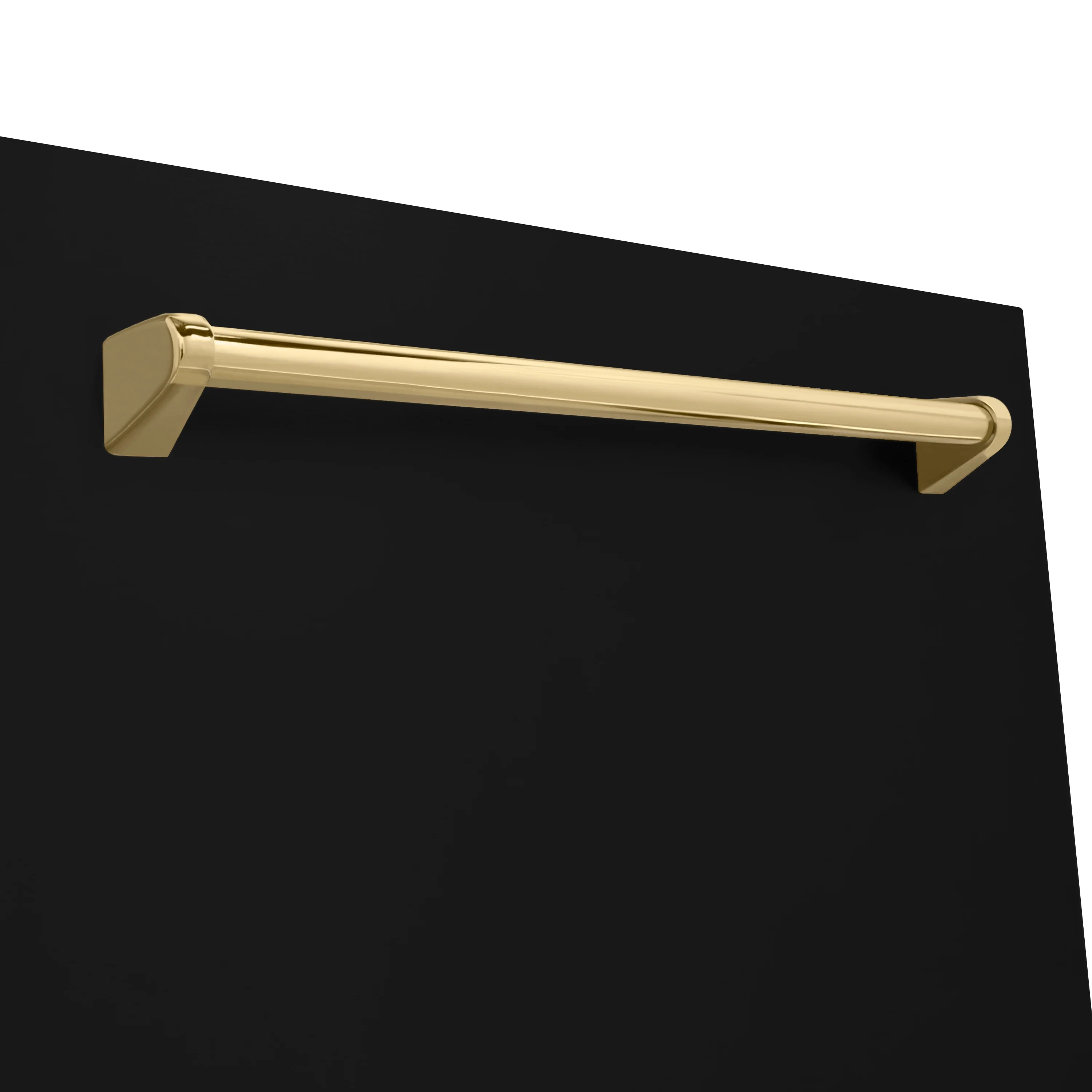 ZLINE Autograph Edition 24" Monument Series 3rd Rack Top Touch Control Tall Tub Dishwasher in Black Matte with Polished Gold Handle, 45dBa (DWMTZ-BLM-24-G) - Image 4
