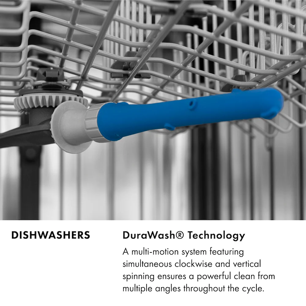 ZLINE Autograph Edition 24 in. Monument Series 3rd Rack Top Touch Control Tall Tub Dishwasher in Black Stainless Steel with Champagne Bronze Handle, 45dBa (DWMTZ-BS-24-CB) - Image 17