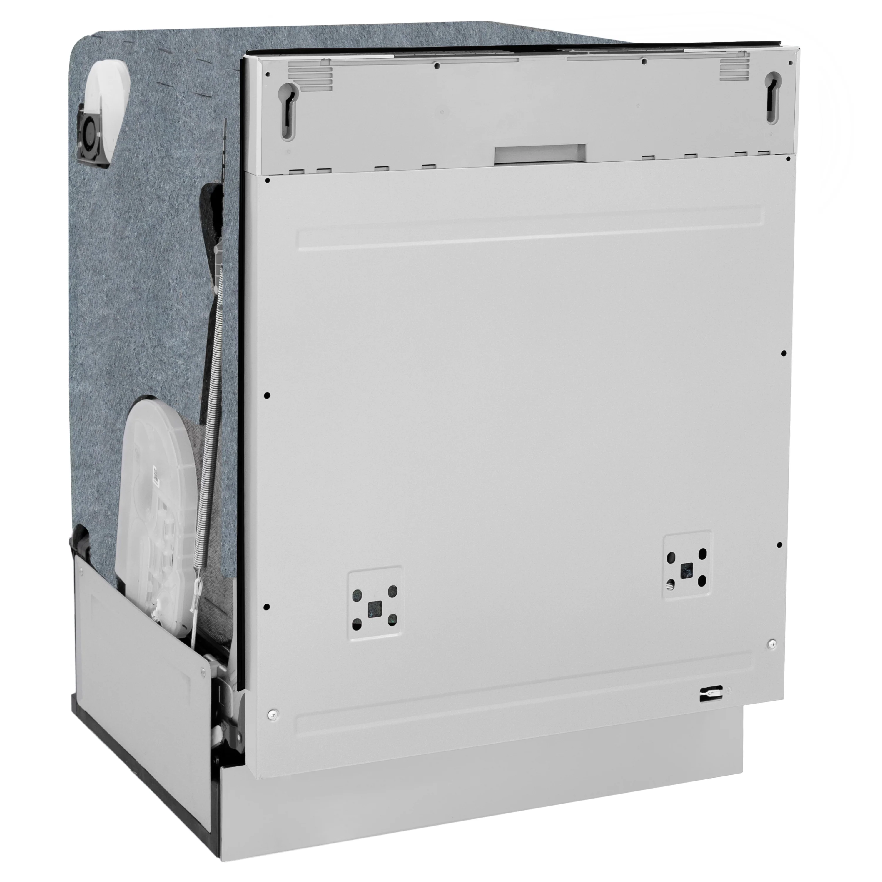ZLINE Autograph Edition 24" Monument Series 3rd Rack Top Touch Control Tall Tub Dishwasher in Custom Panel Ready with Champagne Bronze Handle, 45dBa (DWMTZ-24-CB) - Image 3