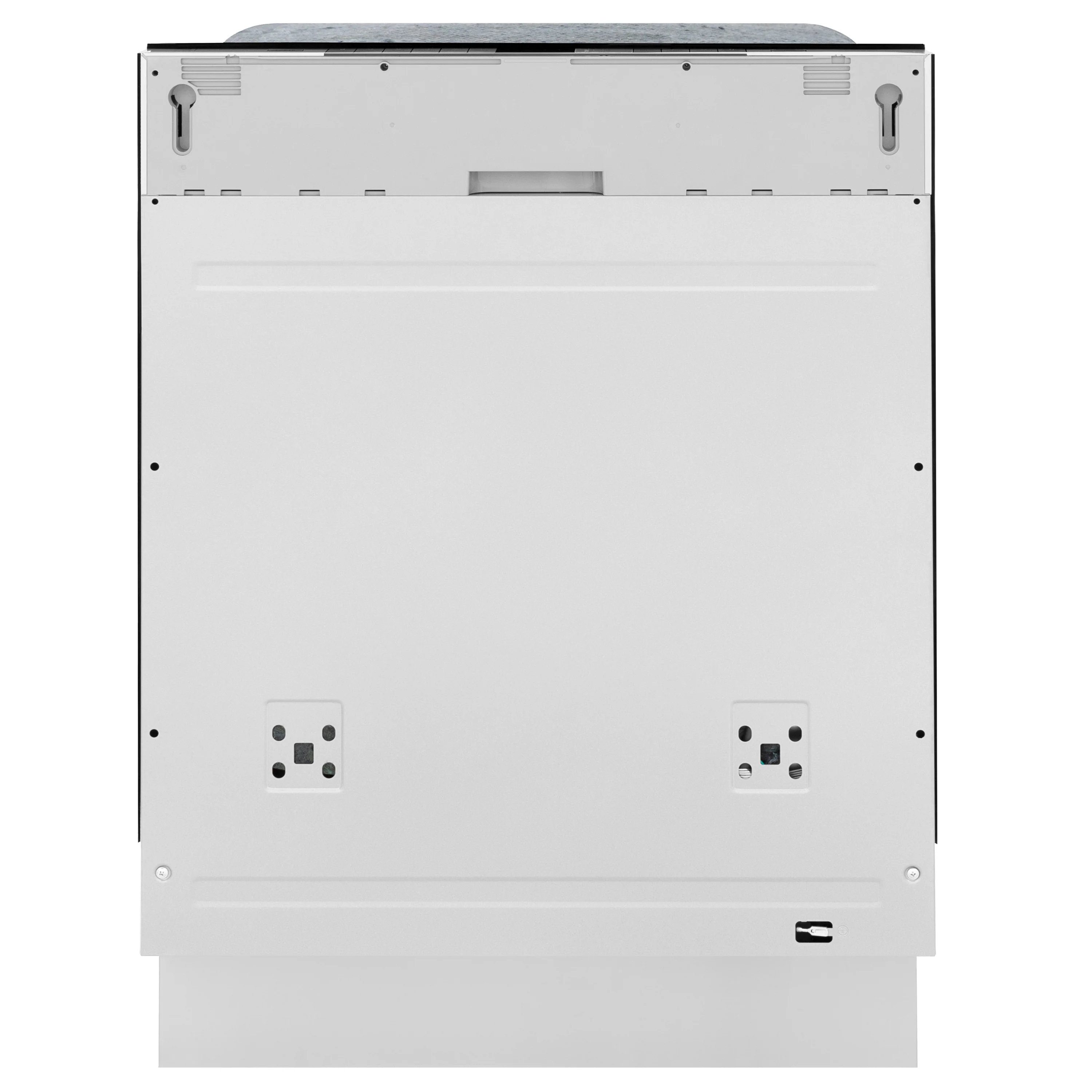 ZLINE Autograph Edition 24" Monument Series 3rd Rack Top Touch Control Tall Tub Dishwasher in Custom Panel Ready with Matte Black Handle, 45dBa (DWMTZ-24-MB) - Image 4