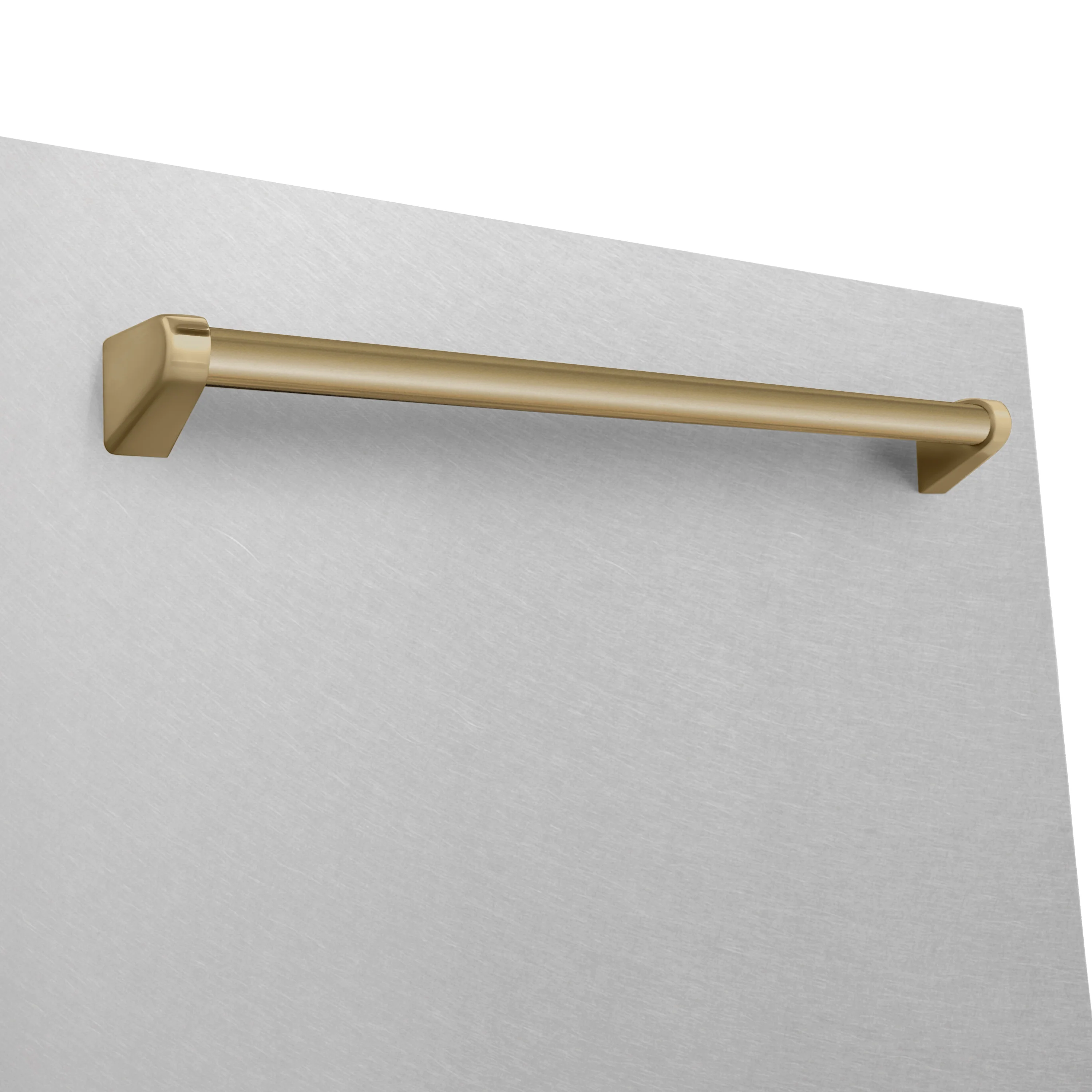 ZLINE Autograph Edition 24" Monument Series 3rd Rack Top Touch Control Tall Tub Dishwasher in Fingerprint Resistant Stainless Steel with Champagne Bronze Handle, 45dBa (DWMTZ-SN-24-CB) - Image 6