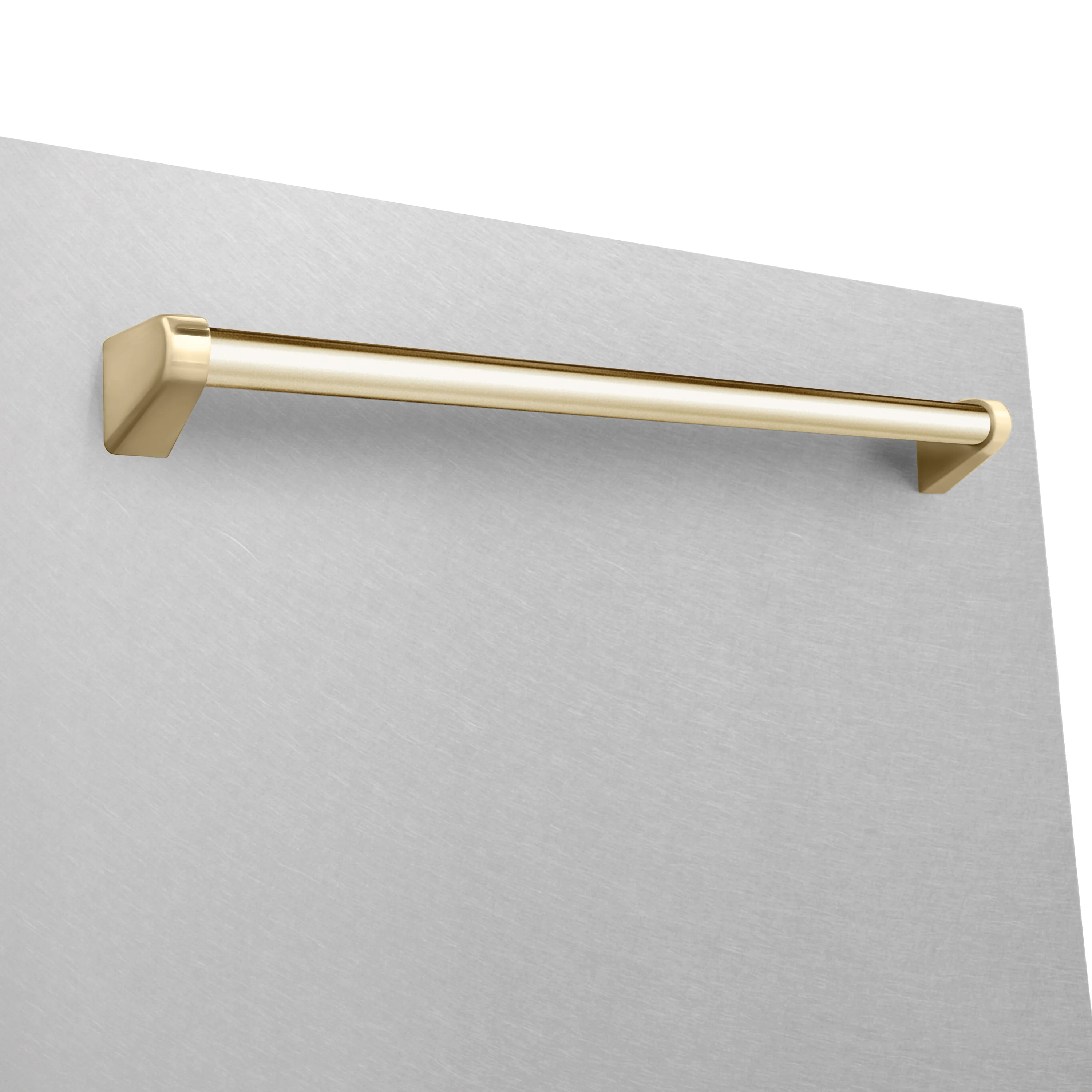 ZLINE Autograph Edition 24" Monument Series 3rd Rack Top Touch Control Tall Tub Dishwasher in Fingerprint Resistant Stainless Steel with Polished Gold Handle, 45dBa (DWMTZ-SN-24-G) - Image 5