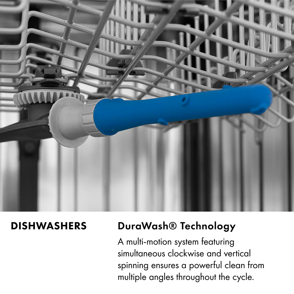 ZLINE Autograph Edition 24 in. Monument Series 3rd Rack Top Touch Control Tall Tub Dishwasher in Stainless Steel with Champagne Bronze Handle, 45dBa (DWMTZ-304-24-CB) - Image 26