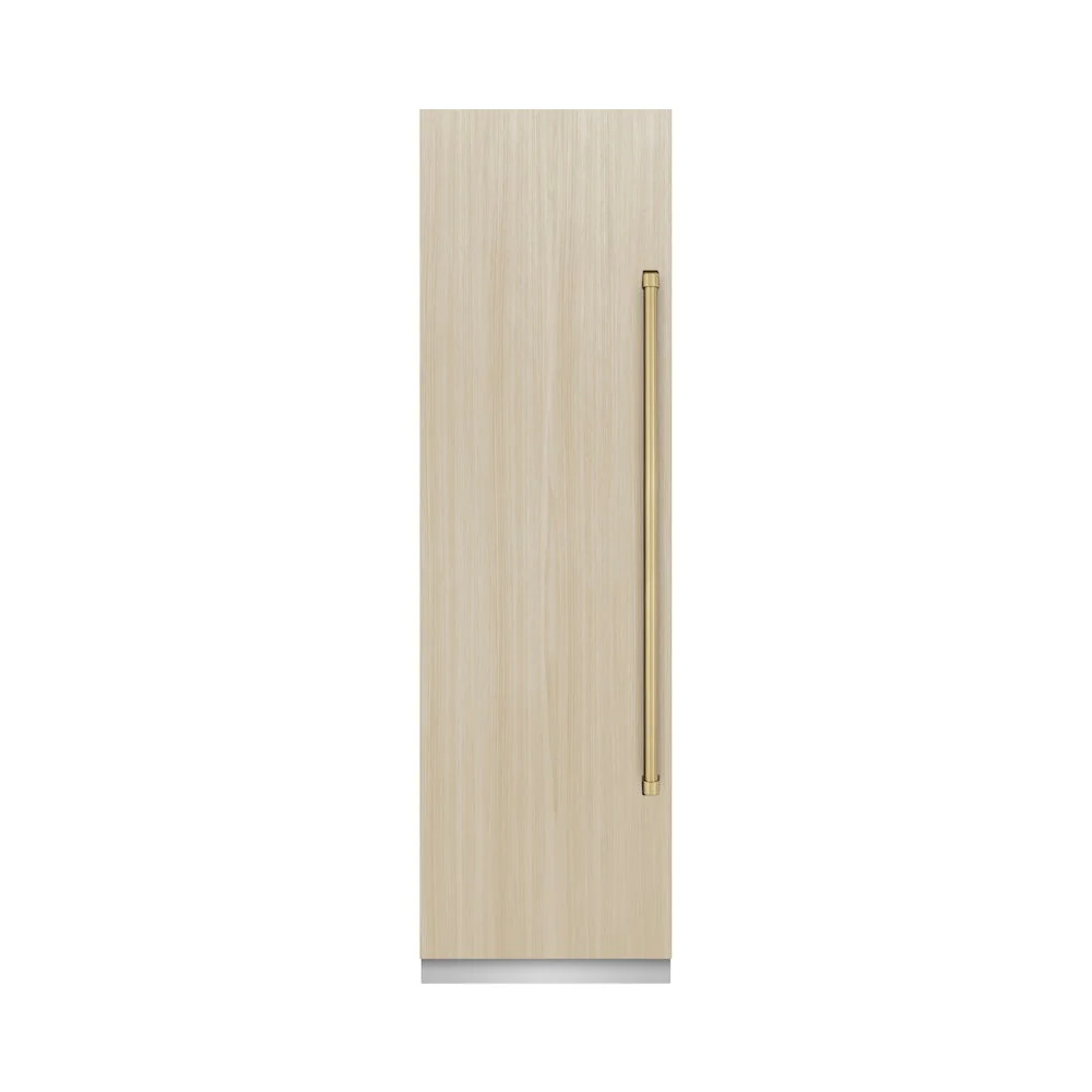 ZLINE Autograph Edition 24 in. 12.4 cu. ft. Panel Ready Column Freezer with Graphite Gray Interior and Champagne Bronze Accents (RBCFVZ-24-CB) - Image 5