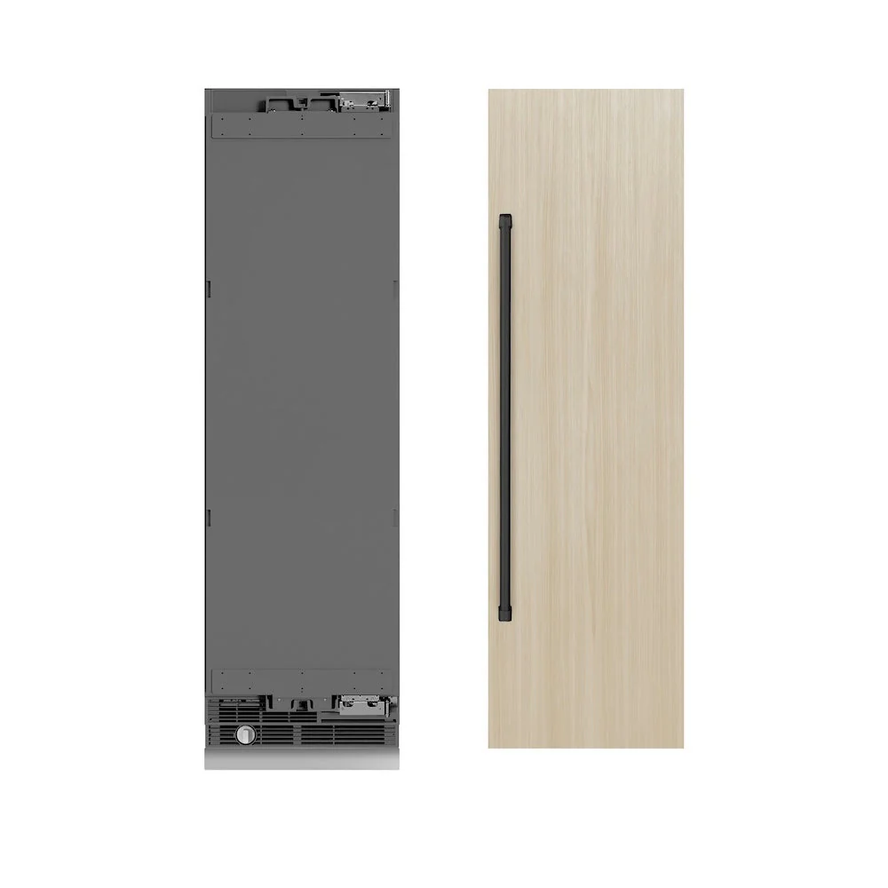 ZLINE Autograph Edition 24 in. 12.5 cu. ft. Panel Ready Column Refrigerator with Graphite Gray Interior and Matte Black Accents (RBCRVZ-24-MB) - Image 3