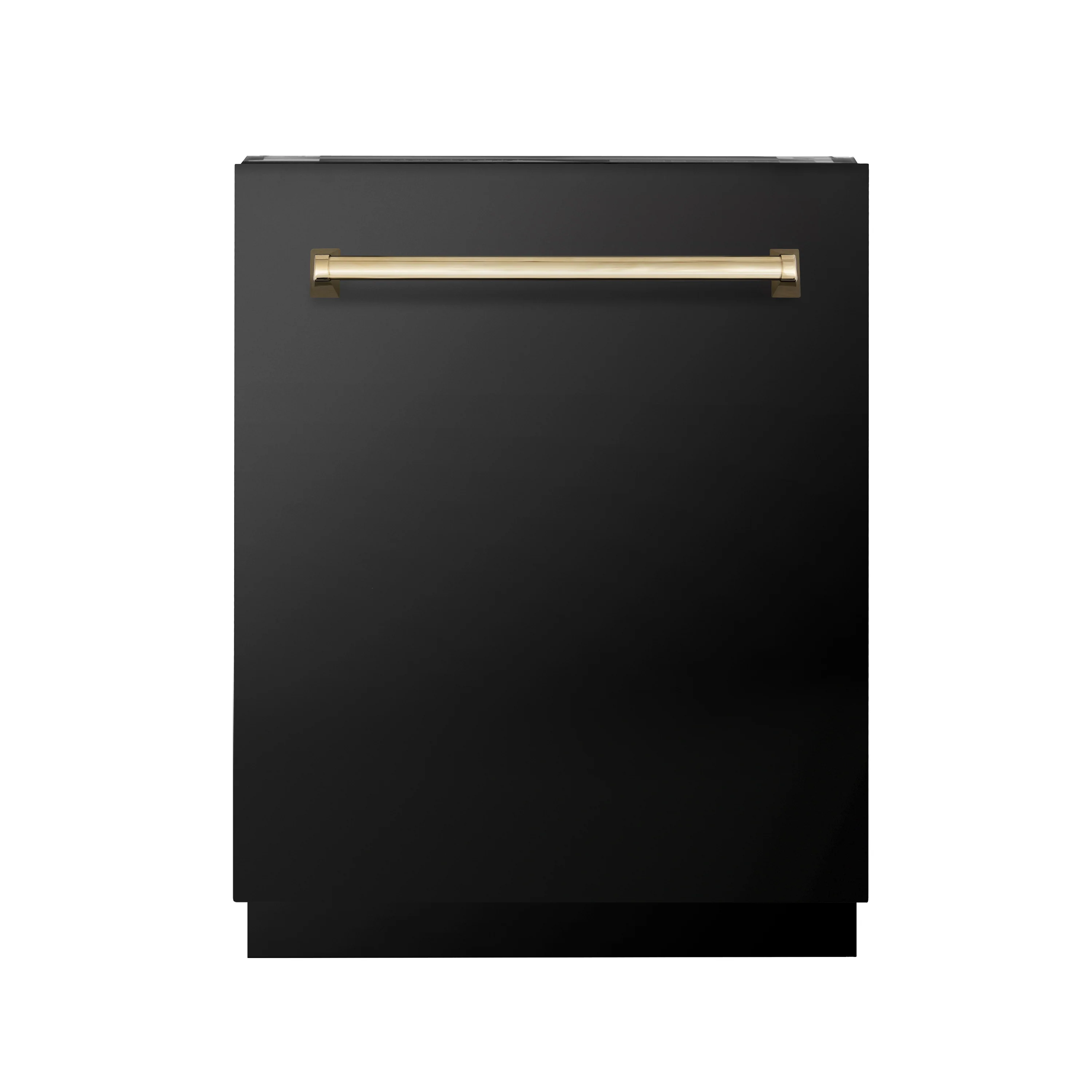 ZLINE Autograph Edition 24" Tallac Series 3rd Rack Top Control Built-In Tall Tub Dishwasher in Black Stainless Steel with Polished Gold Handle, 51dBa (DWVZ-BS-24-G) - Image 5