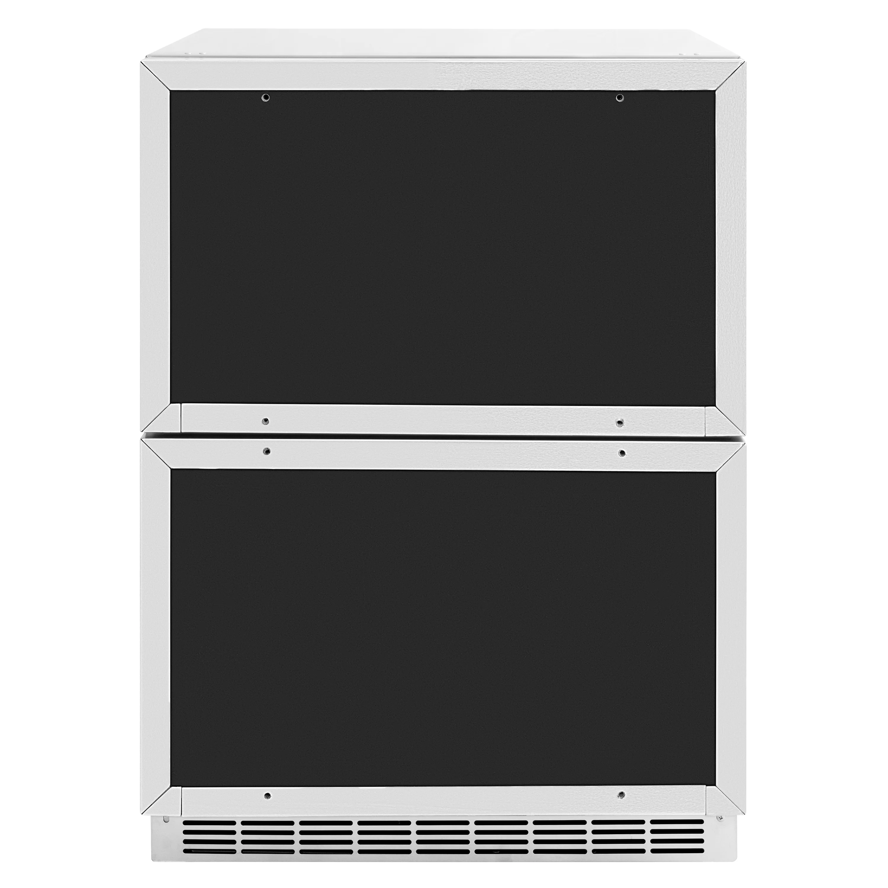 ZLINE Autograph Edition 24 in. Touchstone 168 Can Outdoor-Rated Dual Refrigerator Drawer with Panel-Ready Doors and Champagne Bronze Handles (RDSPOZ-24-CB) - Image 9