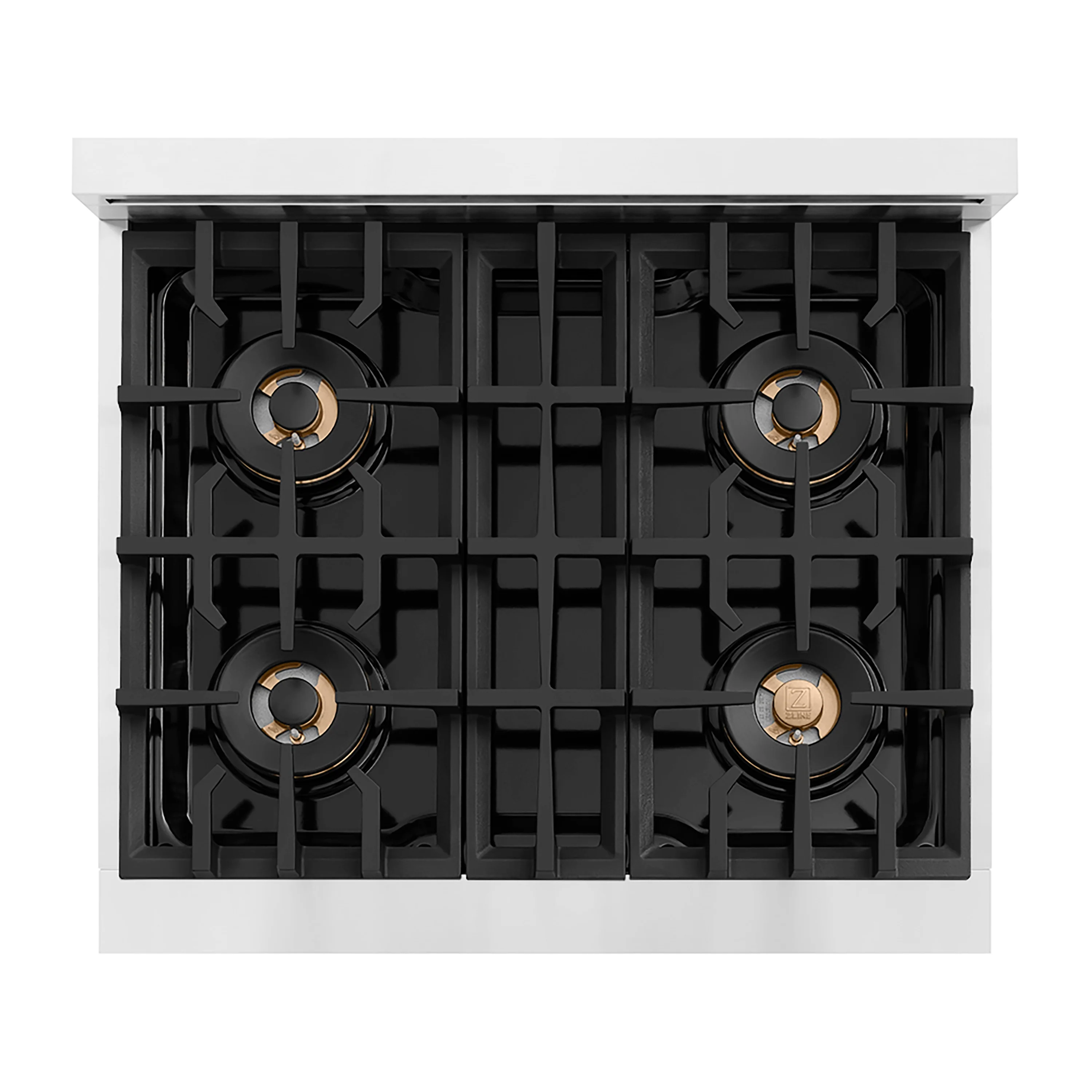 ZLINE Autograph Edition 30 in. Classic Gas Rangetop with 4 Burner DuoPro™ Cooktop in Stainless Steel and Champagne Bronze Accents (PCRTZ-30-CB) - Image 2