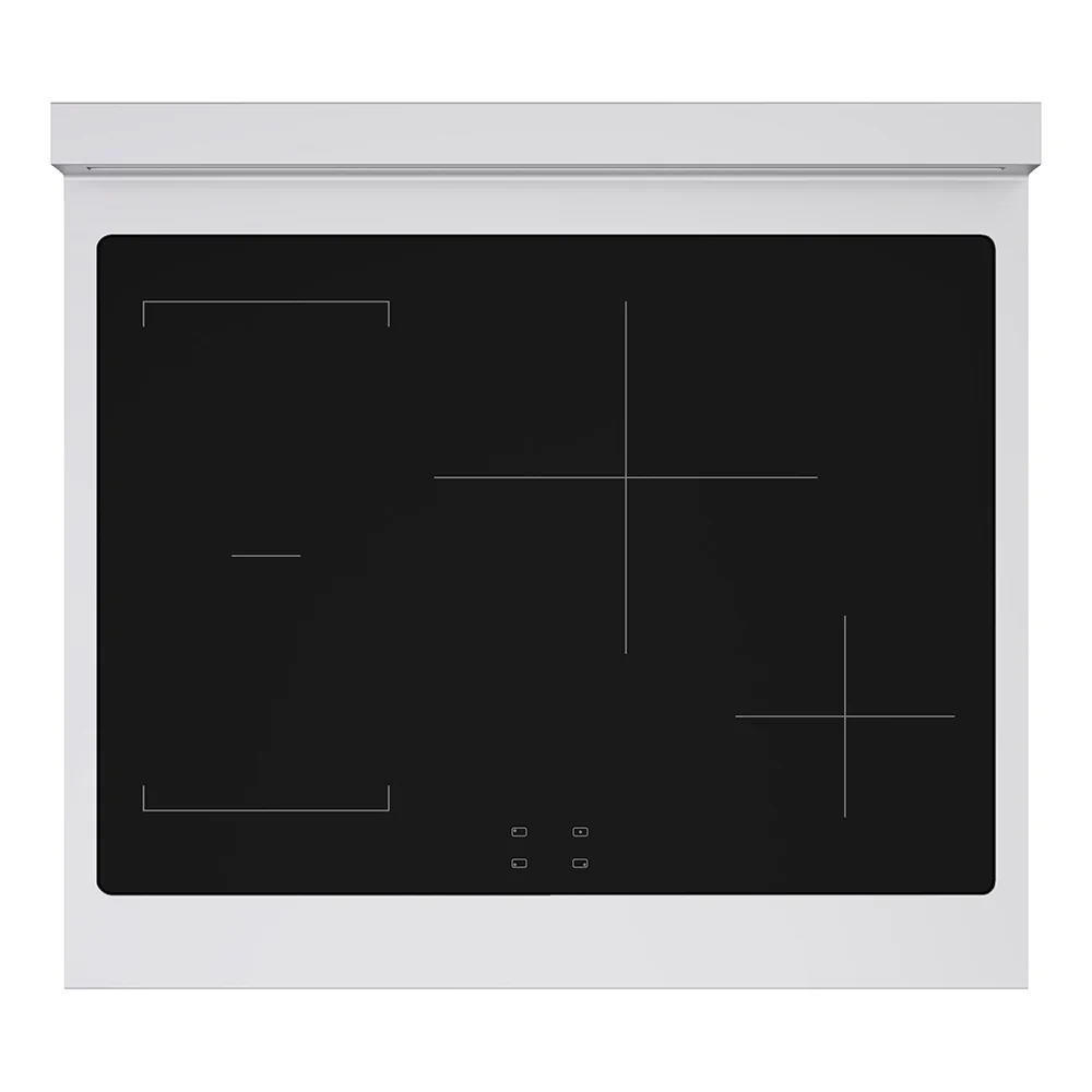 ZLINE Autograph Edition 30 in. 4.2 cu. ft. Paramount Induction Range with 4 Element Cooktop and Electric Convection Oven in Stainless Steel with White Matte Door and Champagne Bronze Accents (SINRZ-WM-30-CB) - Image 3