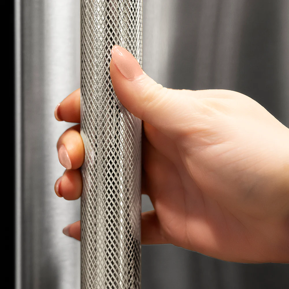 ZLINE Autograph Edition 30 in. Built-In Refrigerator Helix Handles (Set of 2) in Polished Nickel (RBIVHZ-K-PN-30) - Image 2