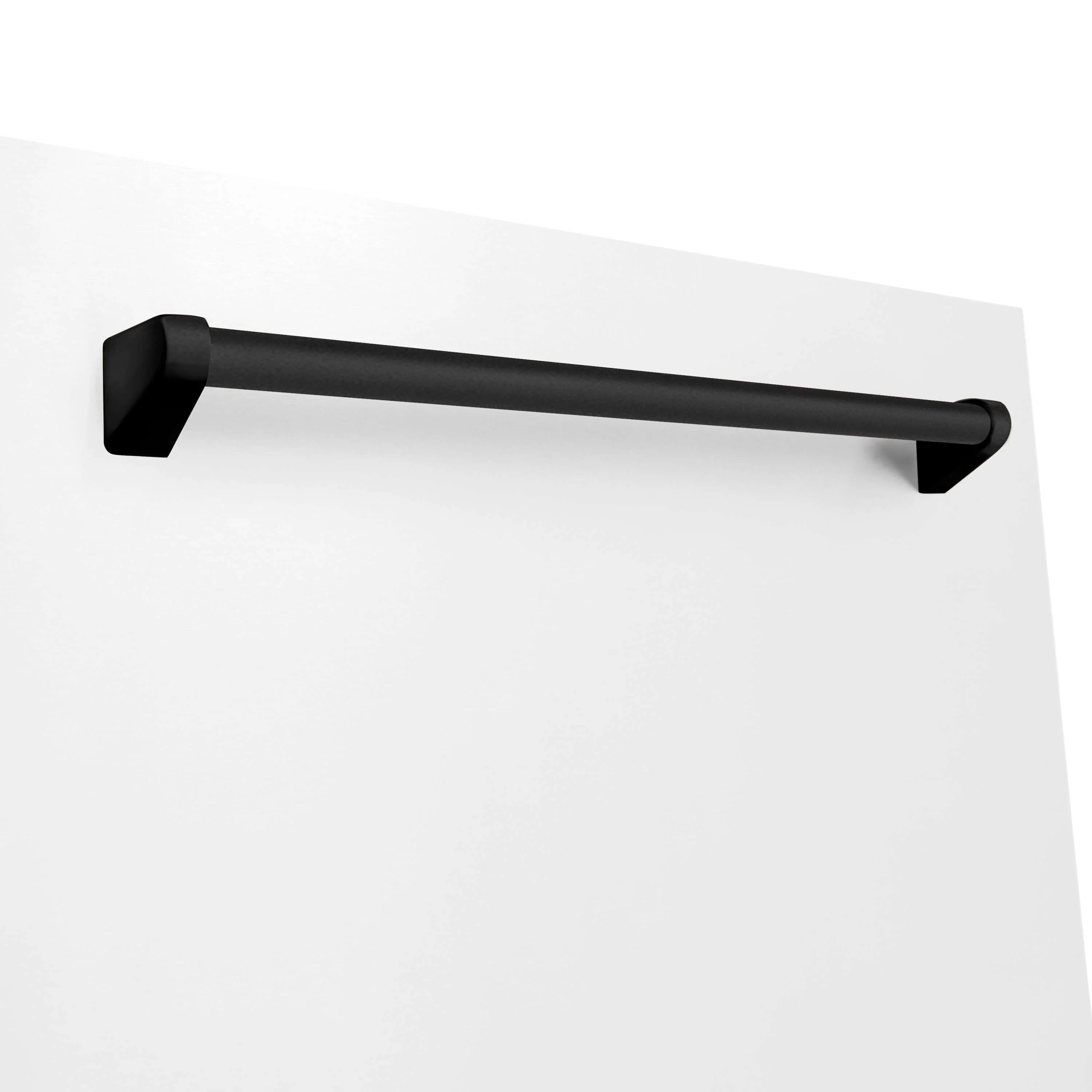 ZLINE Autograph Edition 30 in. Kitchen Package with Stainless Steel Dual Fuel Range with White Matte Door, Range Hood and Dishwasher with Matte Black Accents (3AKP-RAWMRHDWM30-MB) - Image 15