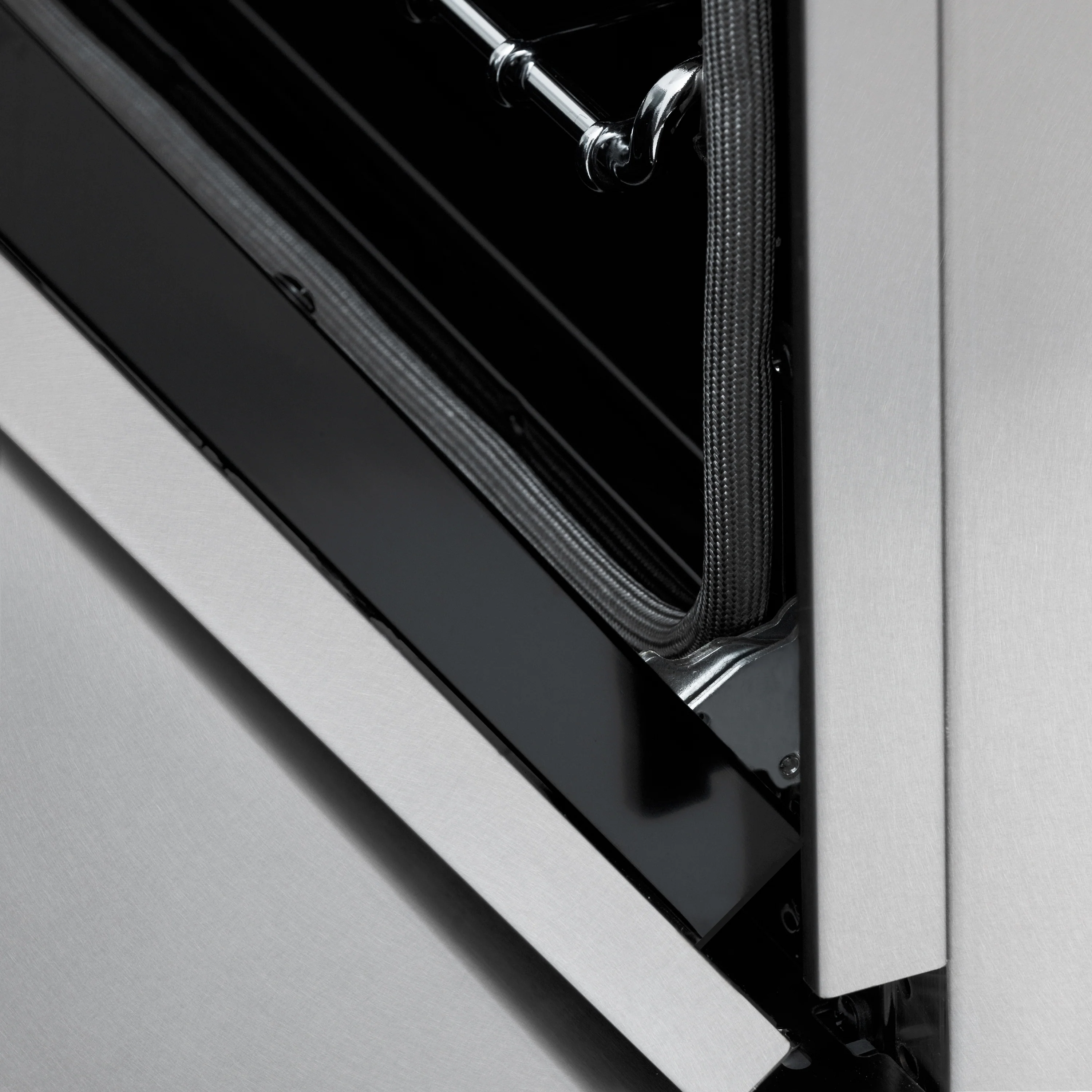 ZLINE Autograph Edition 30 in. 4.0 cu. ft. Legacy Dual Fuel Range with 4 Burner Gas Cooktop and Electric Convection Oven in Satin Stainless Steel and Polished Gold Accents (RASZ-SN-30-G) - Image 13