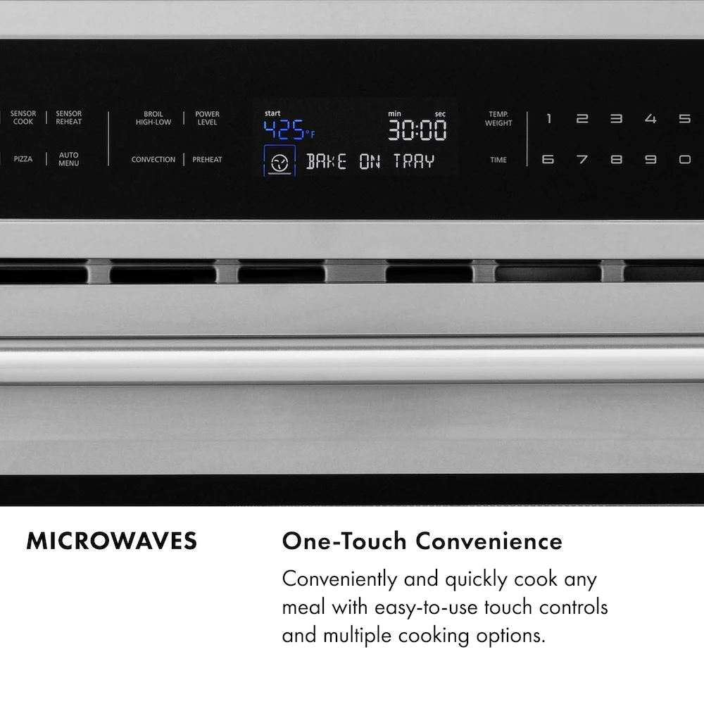 ZLINE Autograph Edition 30 in. 1.2 cu. ft. Built-In Microwave Drawer in Stainless Steel with Champagne Bronze Accents (MWDZ-30-CB) - Image 13