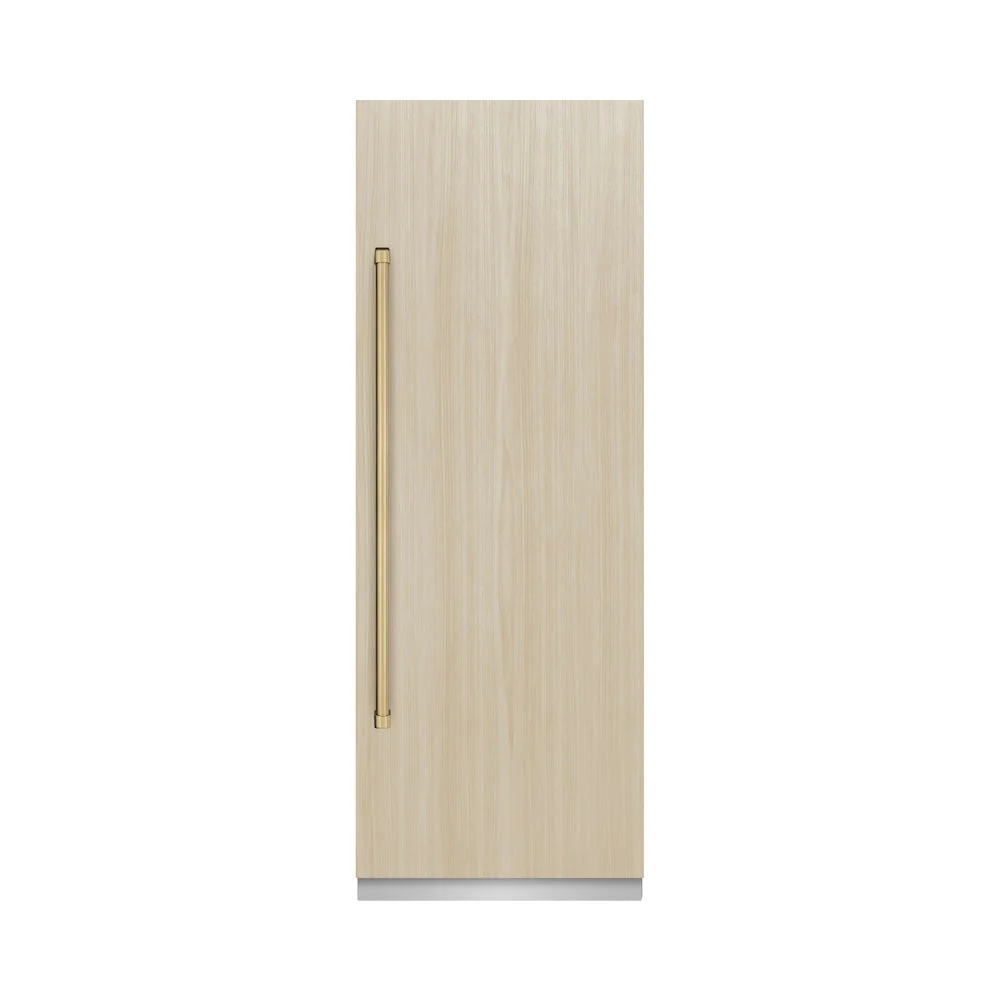 ZLINE Autograph Edition 30 in. 16.7 cu. ft. Panel Ready Column Refrigerator with Graphite Gray Interior and Champagne Bronze Accents (RBCRVZ-30-CB) - Image 5