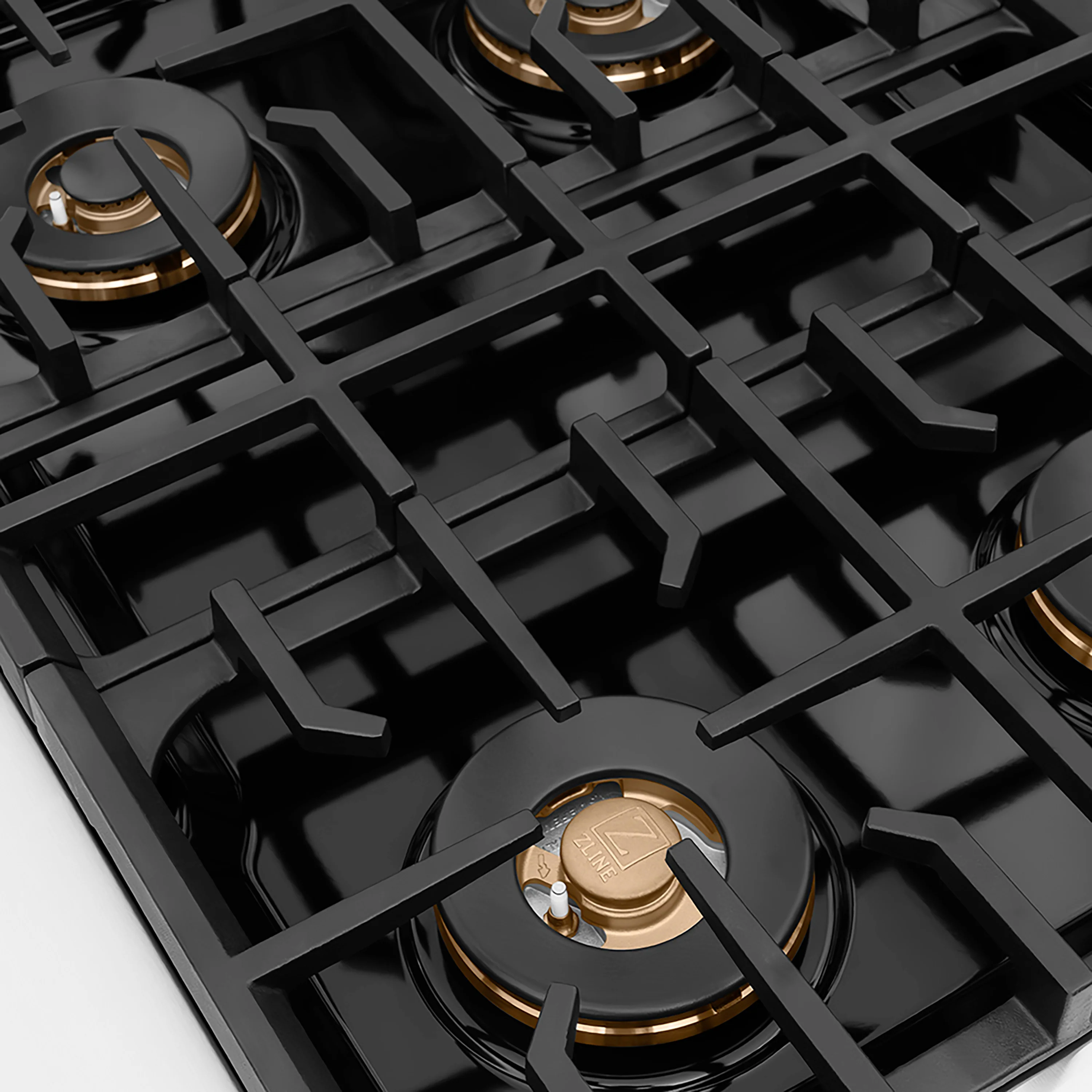 ZLINE Autograph Edition 30 in. Paramount Gas Rangetop with 4 Burner DuoPro™ Cooktop in Stainless Steel and Matte Black Accents (PSRTZ-30-MB) - Image 4