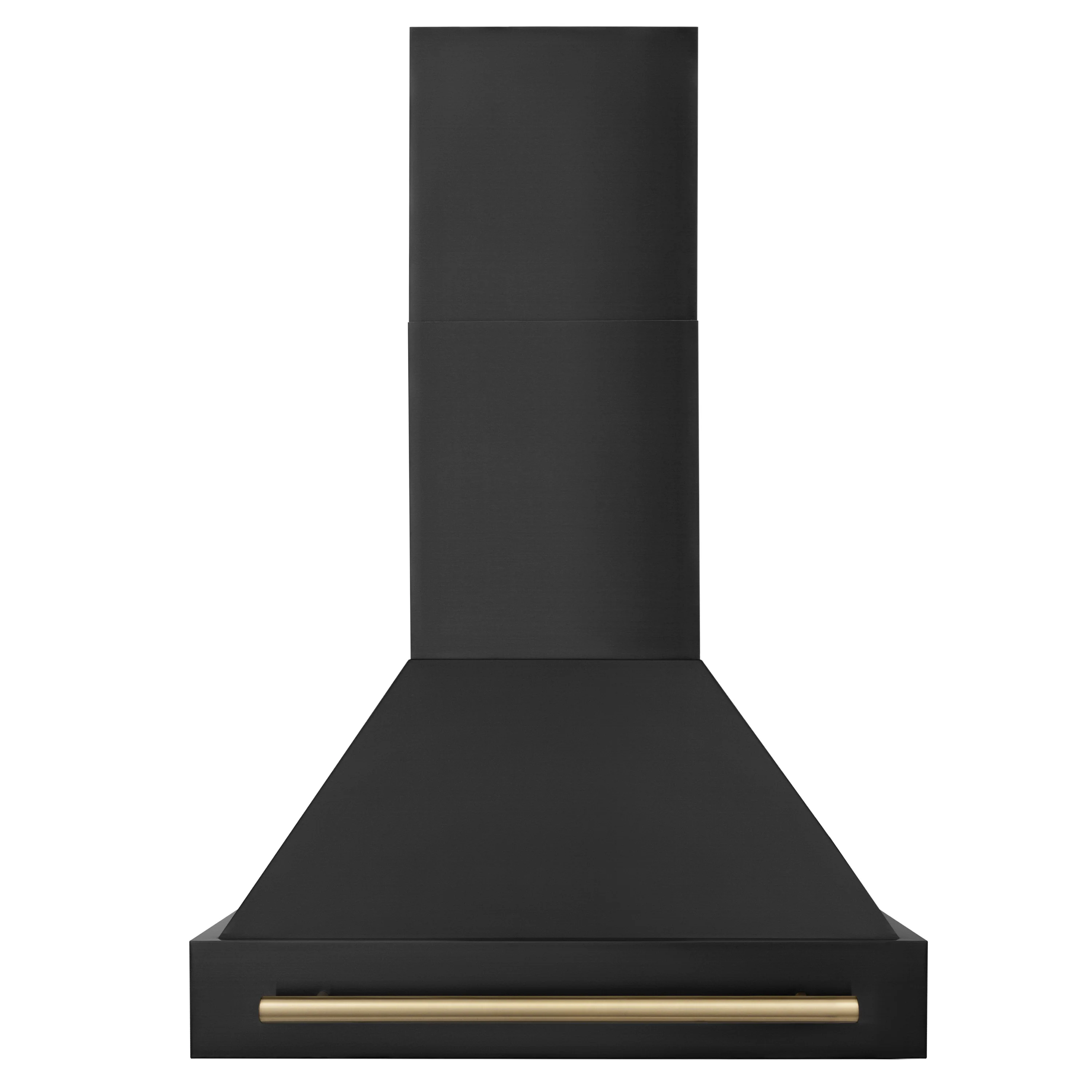 ZLINE 30" Black Stainless Steel Range Hood with Champagne Bronze Handle (BS655Z-30-CB) - Image 2