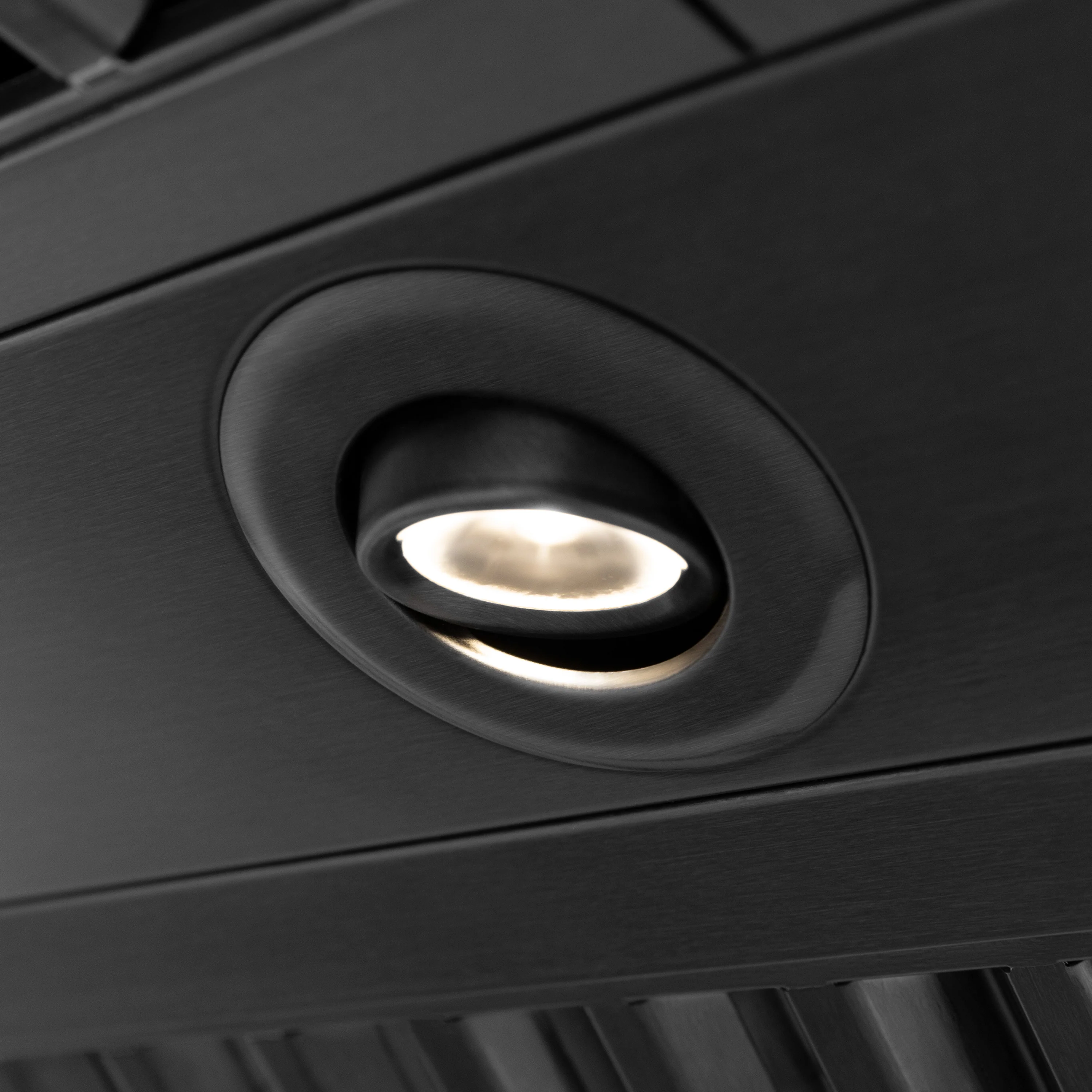ZLINE 30" Black Stainless Steel Range Hood with Champagne Bronze Handle (BS655Z-30-CB) - Image 6