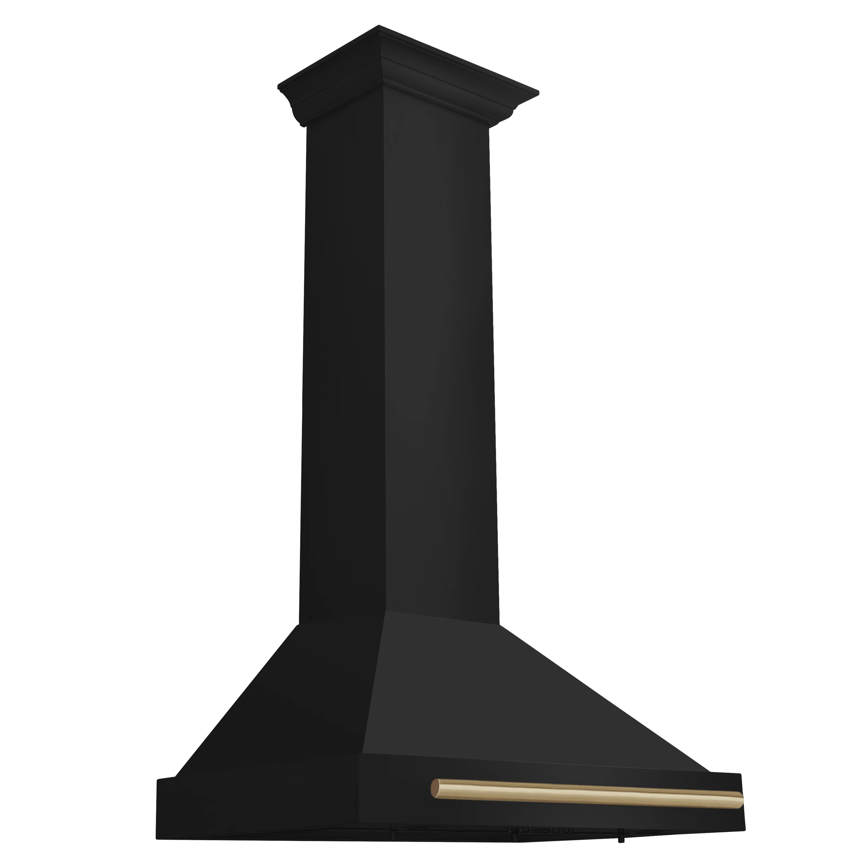 ZLINE 30 in. Autograph Edition Black Stainless Steel Wall Mount Range Hood With Champagne Bronze Handle (BSKB4Z-30-CB) - Image 3