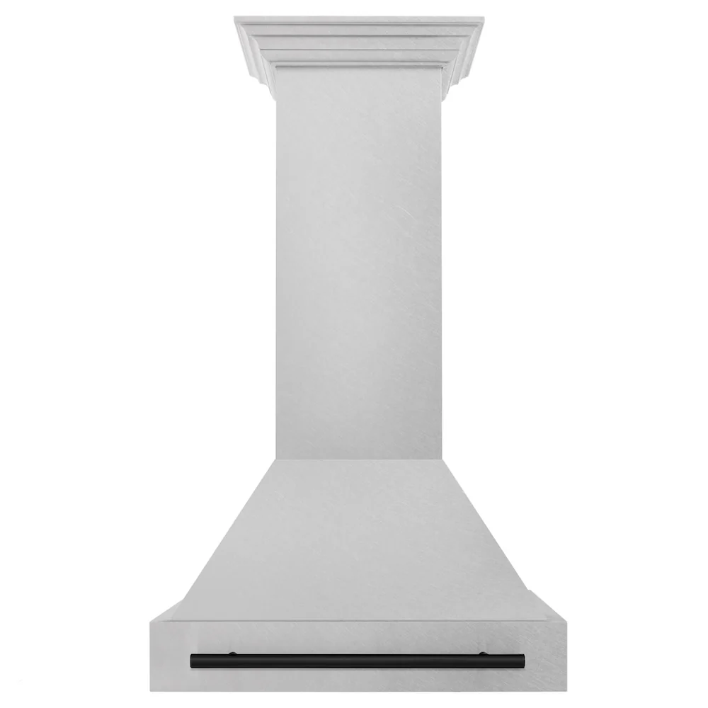 ZLINE Autograph Edition 30" Fingerprint Resistant Stainless Steel Range Hood with Matte Black Handle (8654SNZ-30-MB) - Image 6