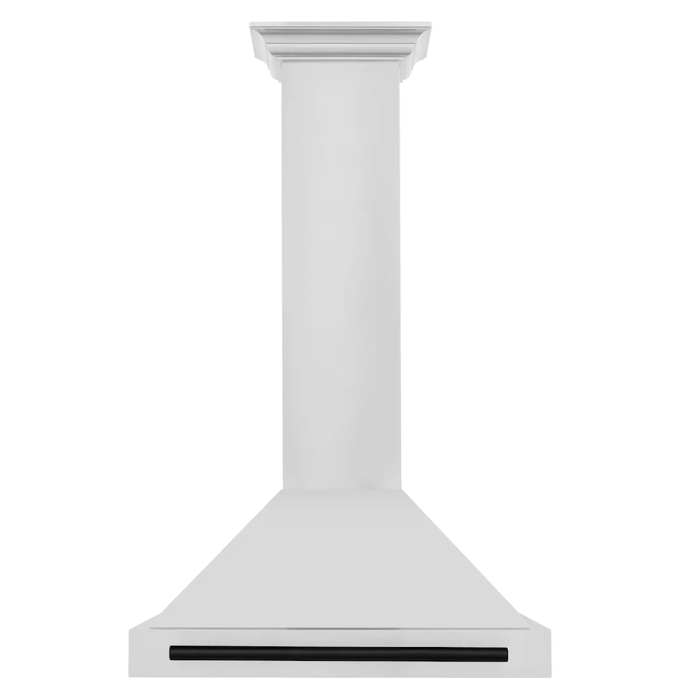 ZLINE 30 in. Autograph Edition Convertible Stainless Steel Range Hood with Stainless Steel Shell and Matte Black Accents (KB4STZ-30-MB) - Image 3