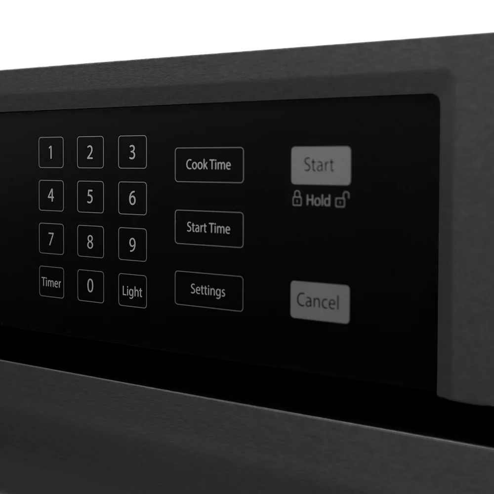ZLINE Autograph Edition 30 in. Professional True Convection Single Wall Oven with Air Fry and Self Clean in Black Stainless Steel with Champagne Bronze Helix Handle (WASBZ-30-KCB) - Image 12