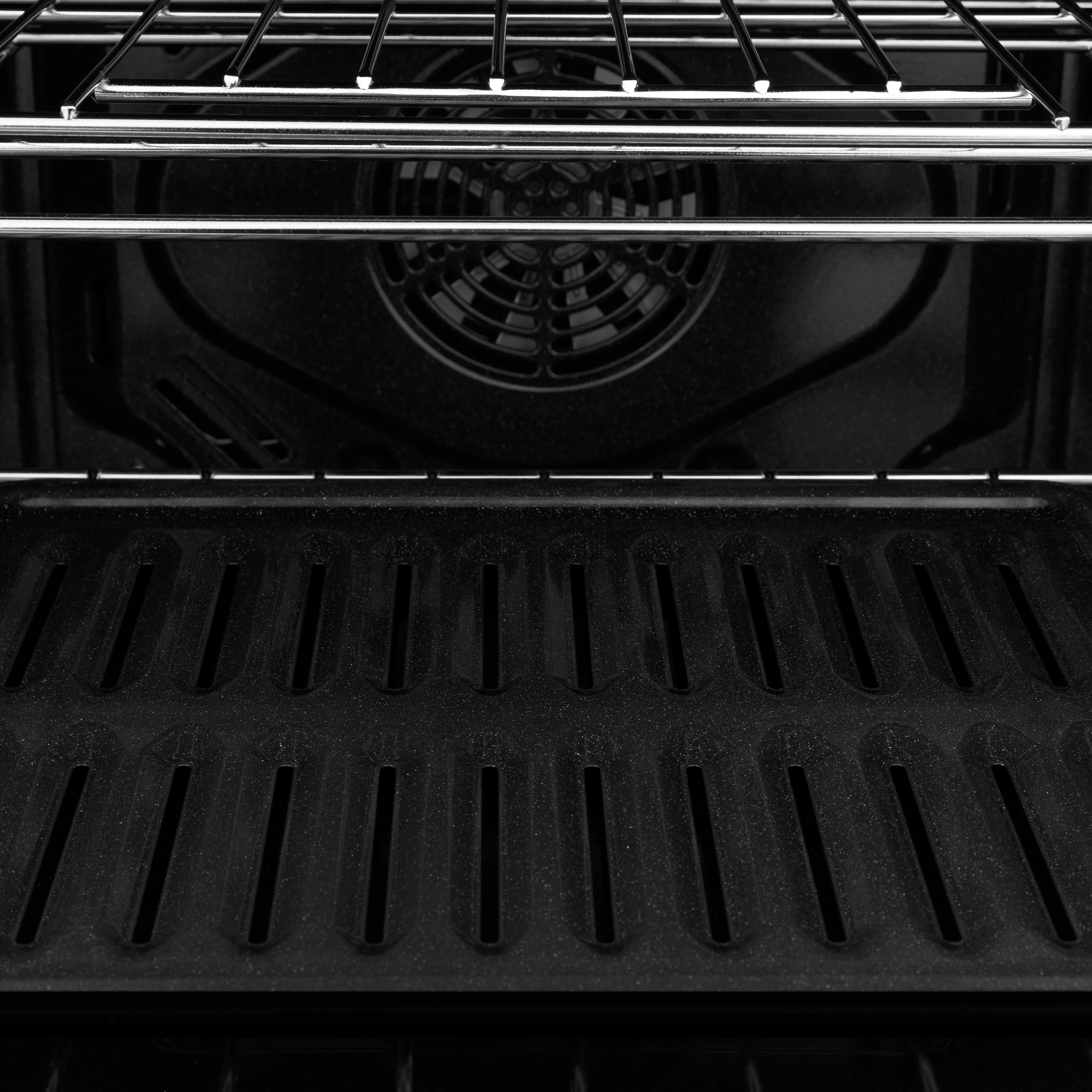 ZLINE 30 in. Autograph Edition Professional True Convection Single Wall Oven with Air Fry and Self Clean in Black Stainless Steel with Polished Gold Handle (WASBZ-30-G) - Image 9