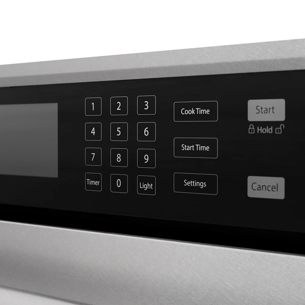ZLINE Autograph Edition 30 in. Professional True Convection Single Wall Oven with Air Fry and Self Clean in Satin Stainless Steel with Champagne Bronze Helix Handle (WASSZ-30-KCB) - Image 12