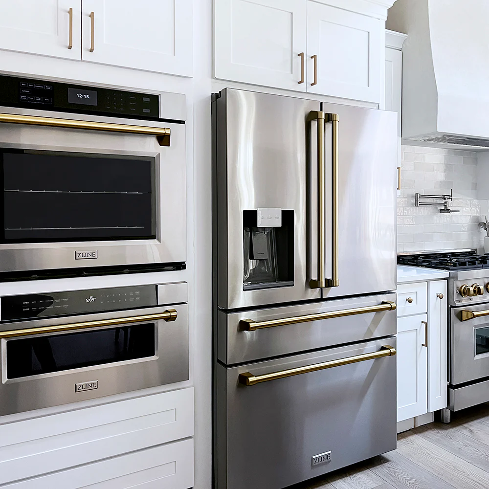 ZLINE Autograph Edition 30 in. Professional True Convection Single Wall Oven with Air Fry and Self Clean in Stainless Steel with Champagne Bronze Handle (WASZ-30-CB) - Image 20