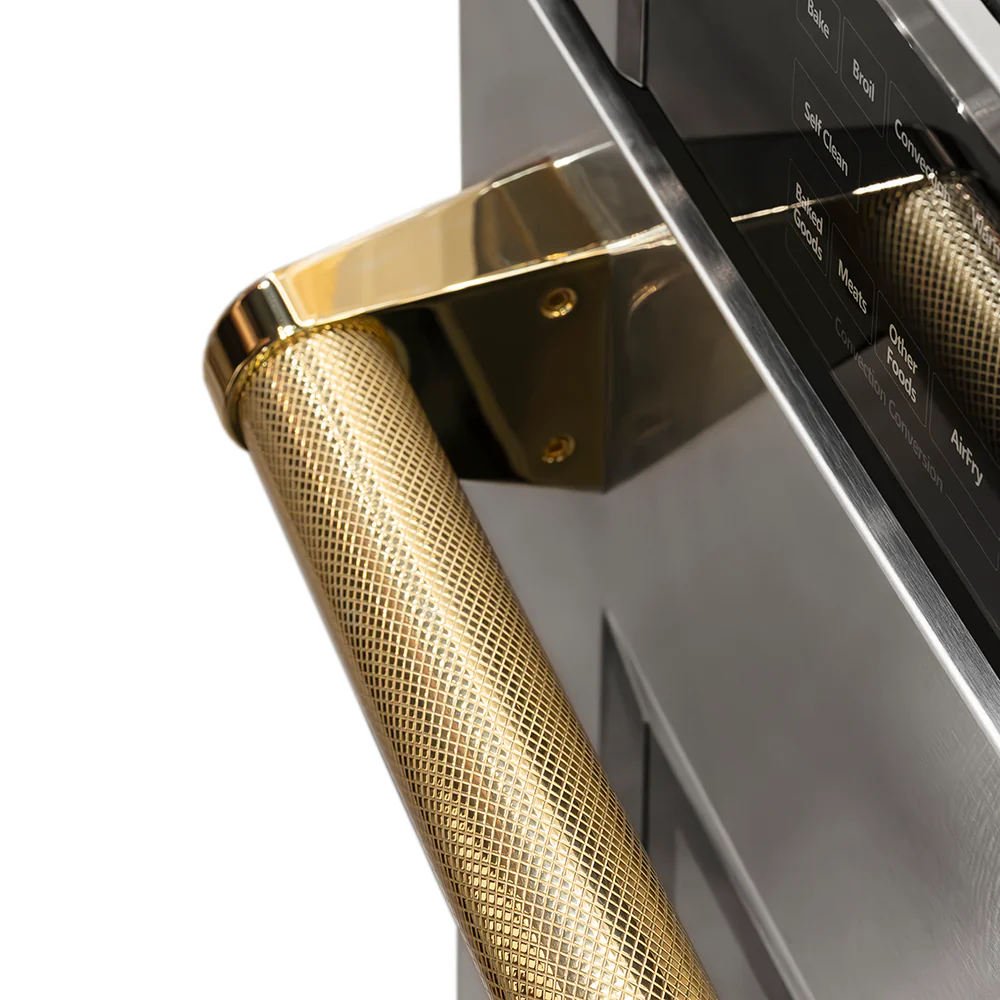 ZLINE Autograph Edition 30 in. Professional True Convection Single Wall Oven with Air Fry and Self Clean in Stainless Steel with Polished Gold Helix Handle (WASZ-30-KG) - Image 18