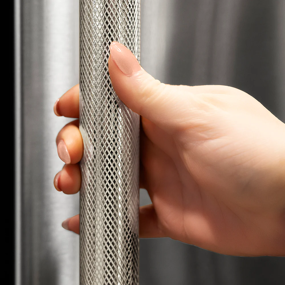 ZLINE Autograph Edition 36 in. 22.5 cu. ft. Counter-Depth French Door Refrigerator with Ice Maker in Fingerprint-Resistant Stainless Steel and Polished Nickel Helix Handles (RFMZ-36-KPN) - Image 2