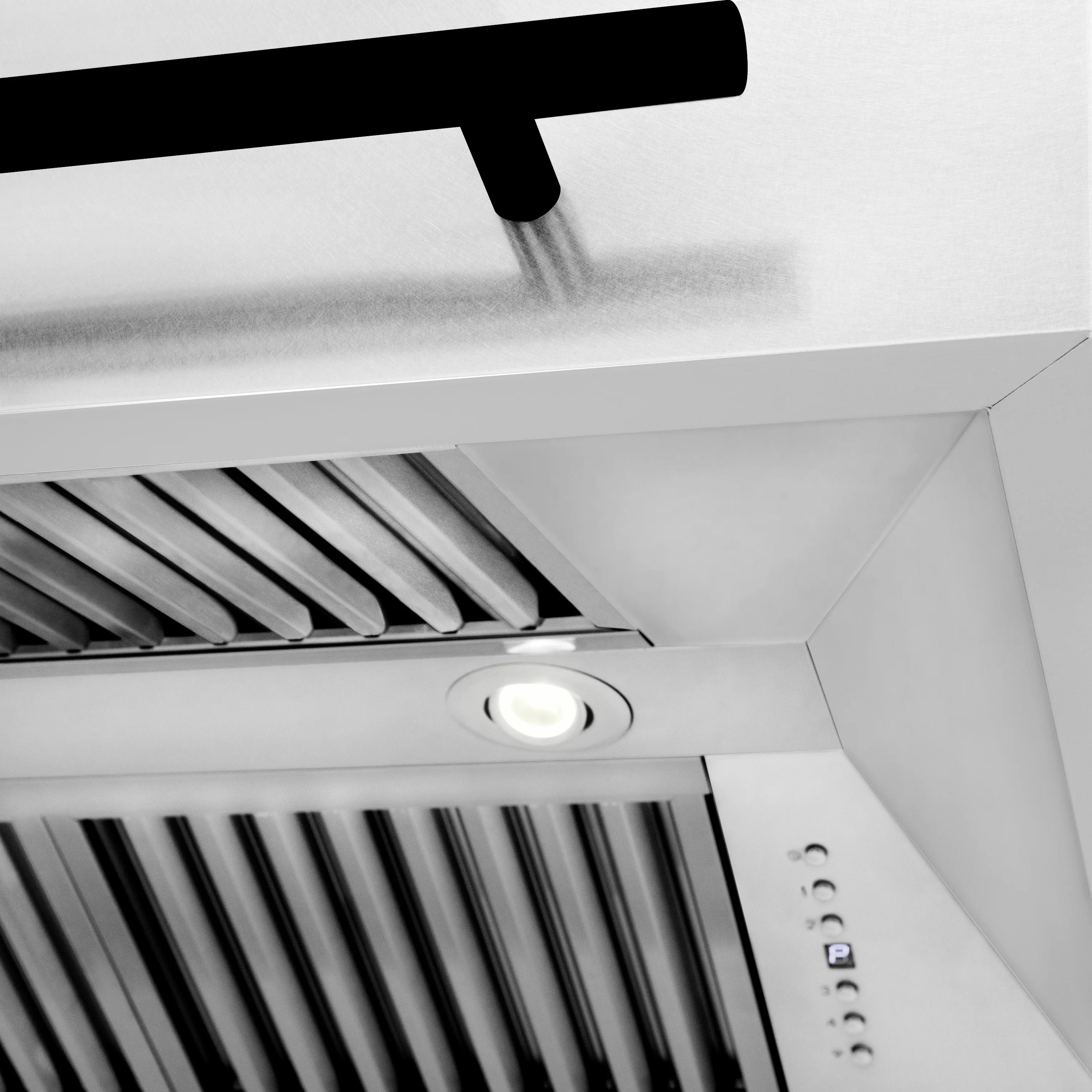 ZLINE Autograph Edition 36" Fingerprint Resistant Stainless Steel Range Hood with Matte Black Handle (8654SNZ-36-MB) - Image 10