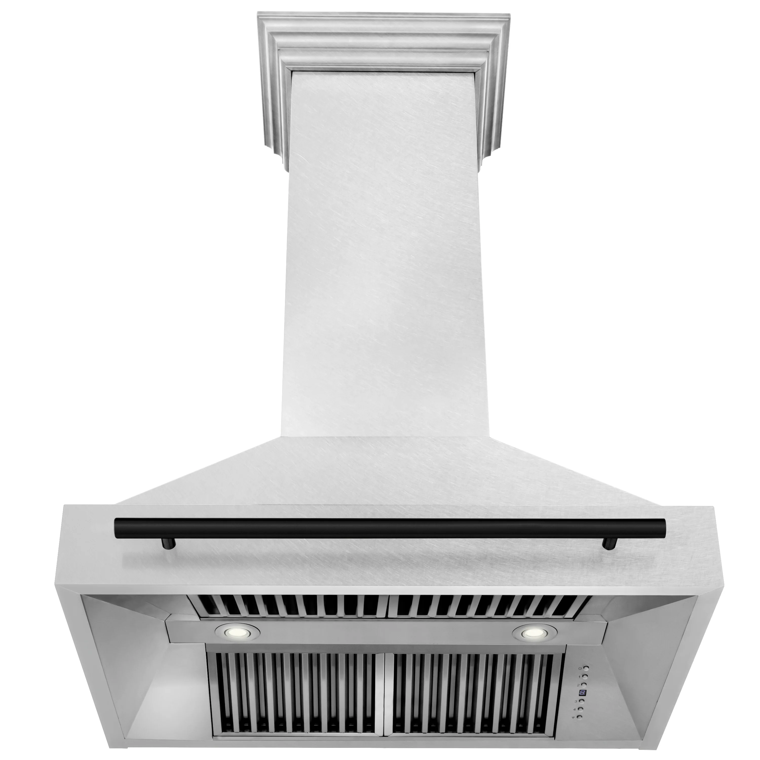 ZLINE Autograph Edition 36" Fingerprint Resistant Stainless Steel Range Hood with Matte Black Handle (8654SNZ-36-MB) - Image 5