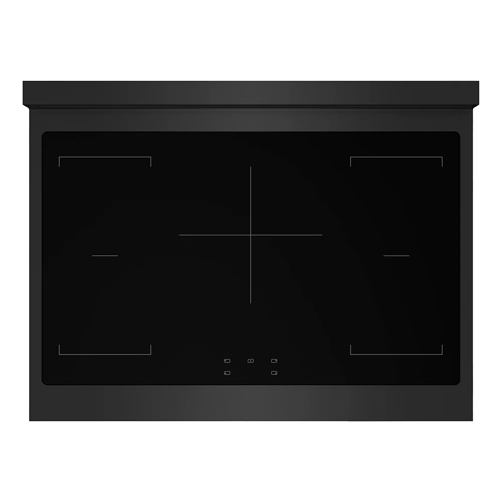 ZLINE Autograph Edition 36 in. 5.2 cu. ft. Paramount Induction Range with 5 Element Cooktop and Electric Convection Oven in Black Stainless Steel with Polished Gold Accents (SINRBZ-36-G) - Image 2