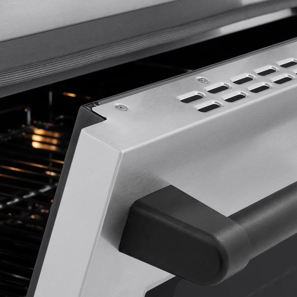 ZLINE Autograph Edition 36 in. 5.2 cu. ft. Paramount Induction Range with 5 Element Cooktop and Electric Convection Oven in Stainless Steel with Matte Black Accents (SINRZ-36-MB) - Image 5