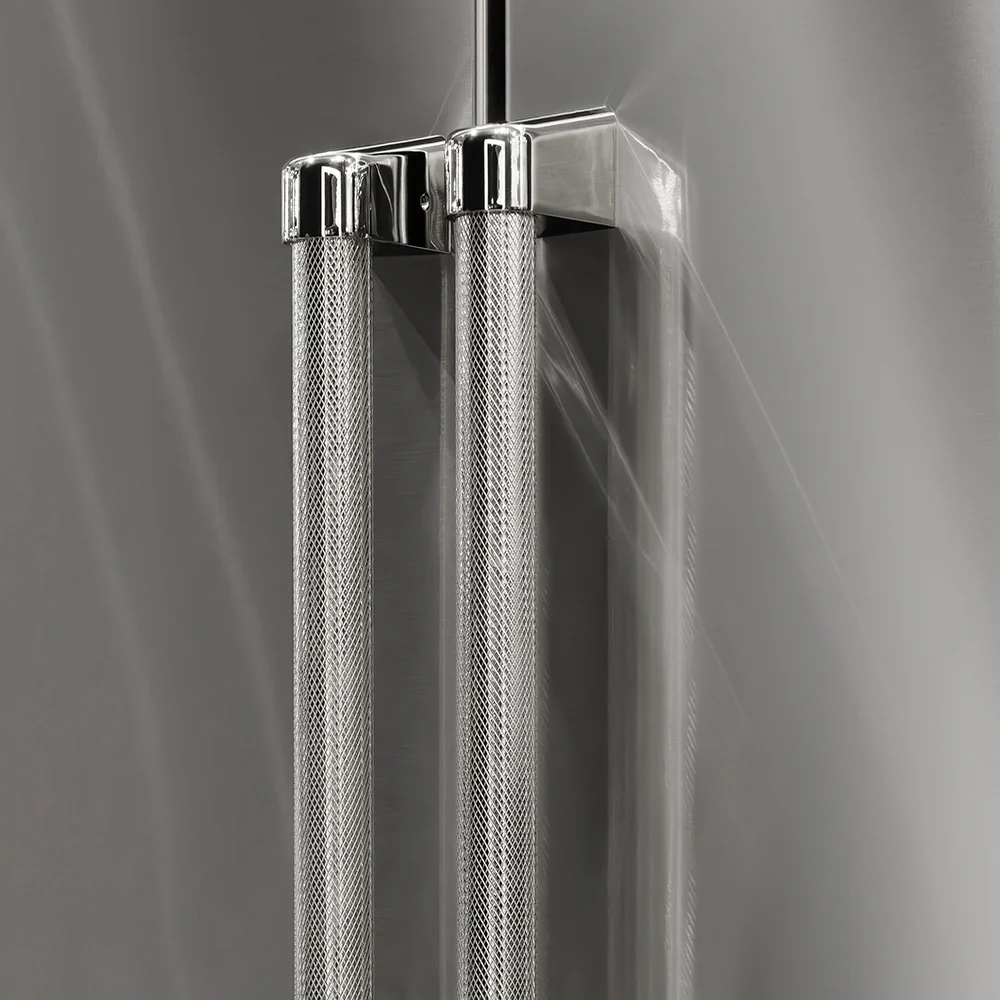 ZLINE Autograph Edition 36 in. Built-In Refrigerator Helix Handles (Set of 3) in Polished Nickel (RBIVHZ-K-PN-36) - Image 2