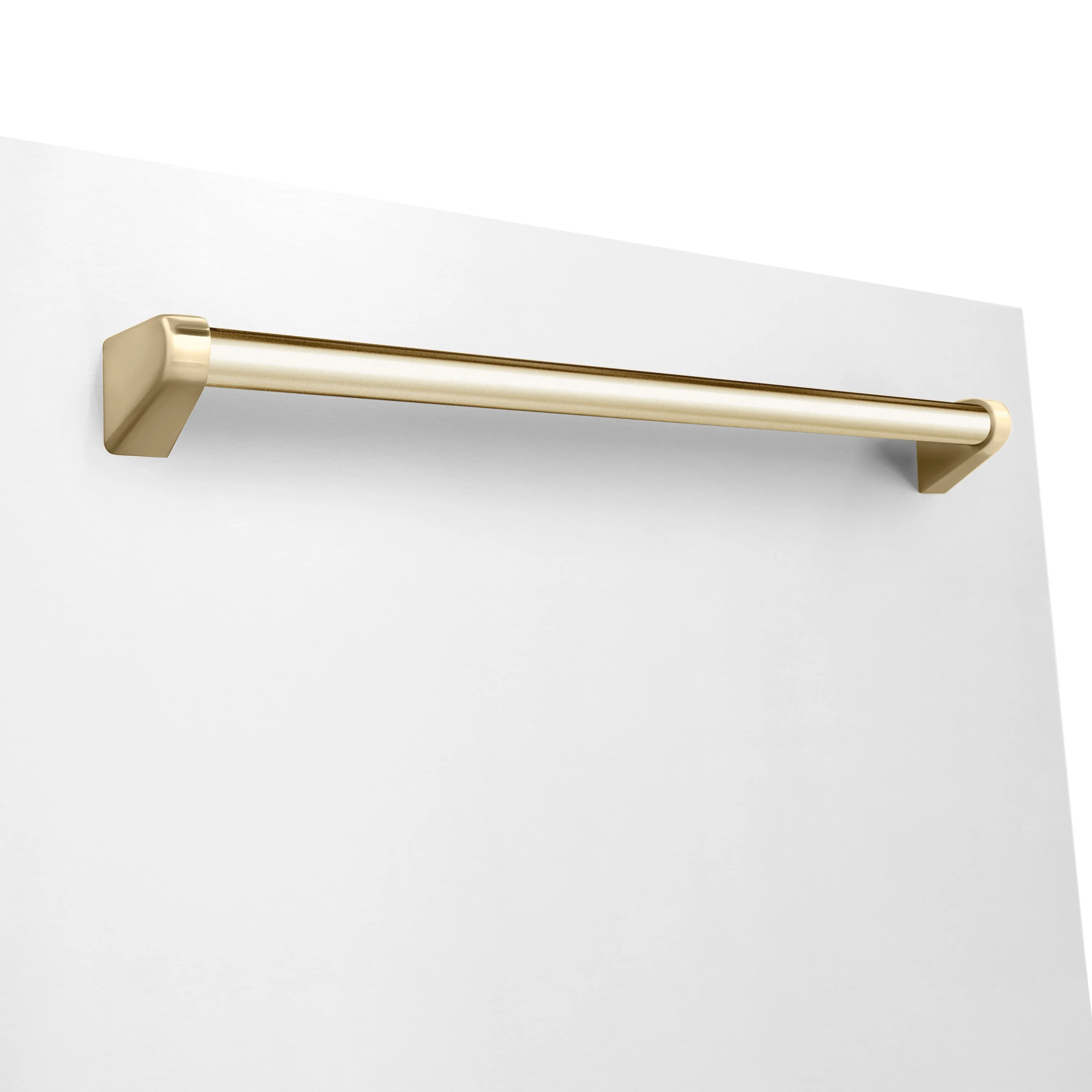ZLINE Autograph Edition 36 in. Kitchen Package with Stainless Steel Dual Fuel Range with White Matte Door, Range Hood and Dishwasher with Polished Gold Accents (3AKP-RAWMRHDWM36-G) - Image 18