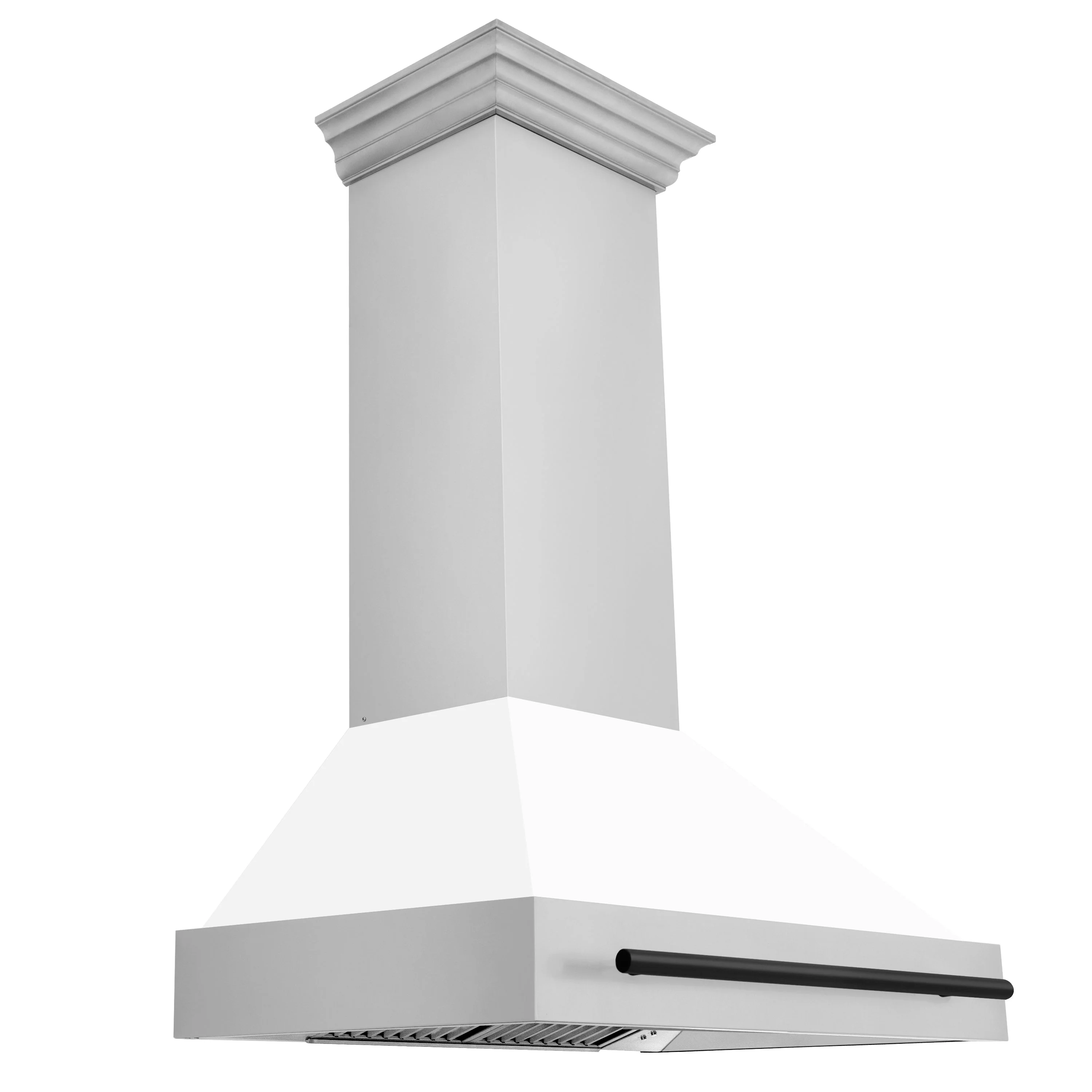 ZLINE Autograph Edition 36 in. Kitchen Package with Stainless Steel Dual Fuel Range with White Matte Door and Range Hood with Matte Black Accents (2AKP-RAWMRH36-MB) - Image 10