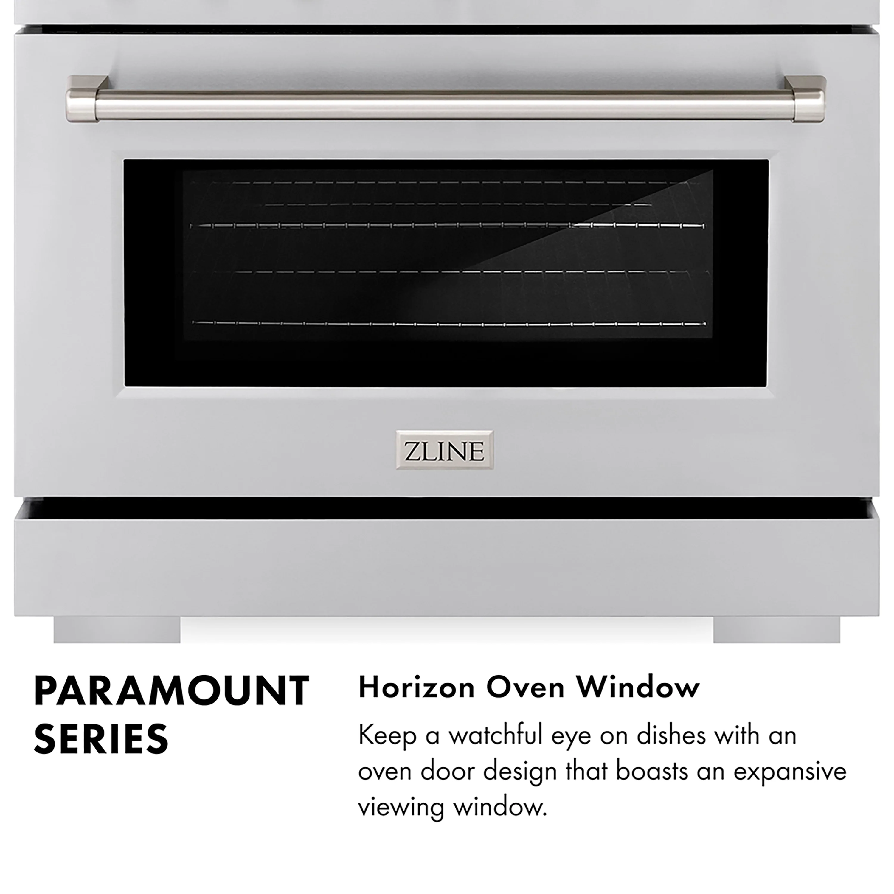 ZLINE Autograph Edition 36 in. 5.2 cu. ft. Paramount Gas Range with 6 Burner DuoPro™ Cooktop and Convection Gas Oven in Satin Stainless Steel and Matte Black Accents (PSGRSZ-36-MB) - Image 17