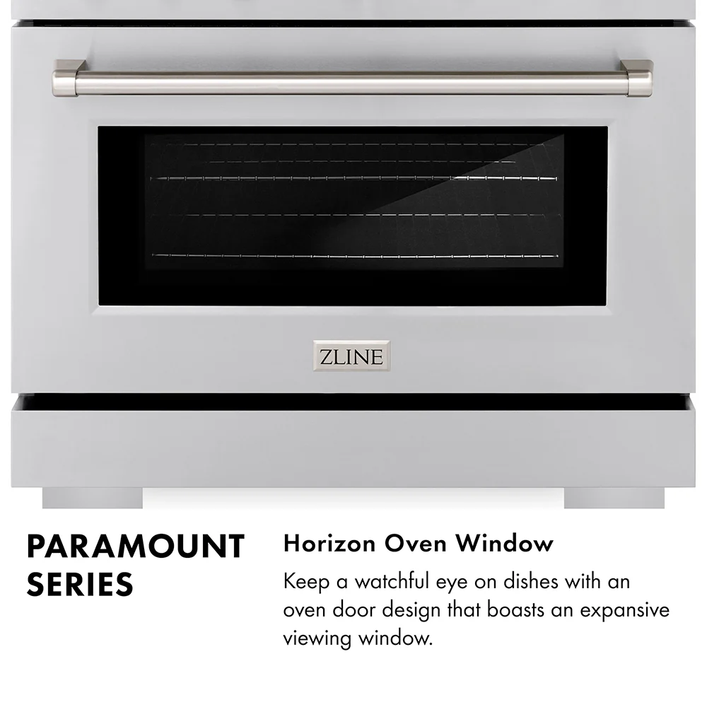 ZLINE Autograph Edition 36 in. 5.2 cu. ft. Paramount Gas Range with 6 Burner DuoPro™ Cooktop and Convection Gas Oven in Stainless Steel and Matte Black Accents (PSGRZ-36-MB) - Image 16
