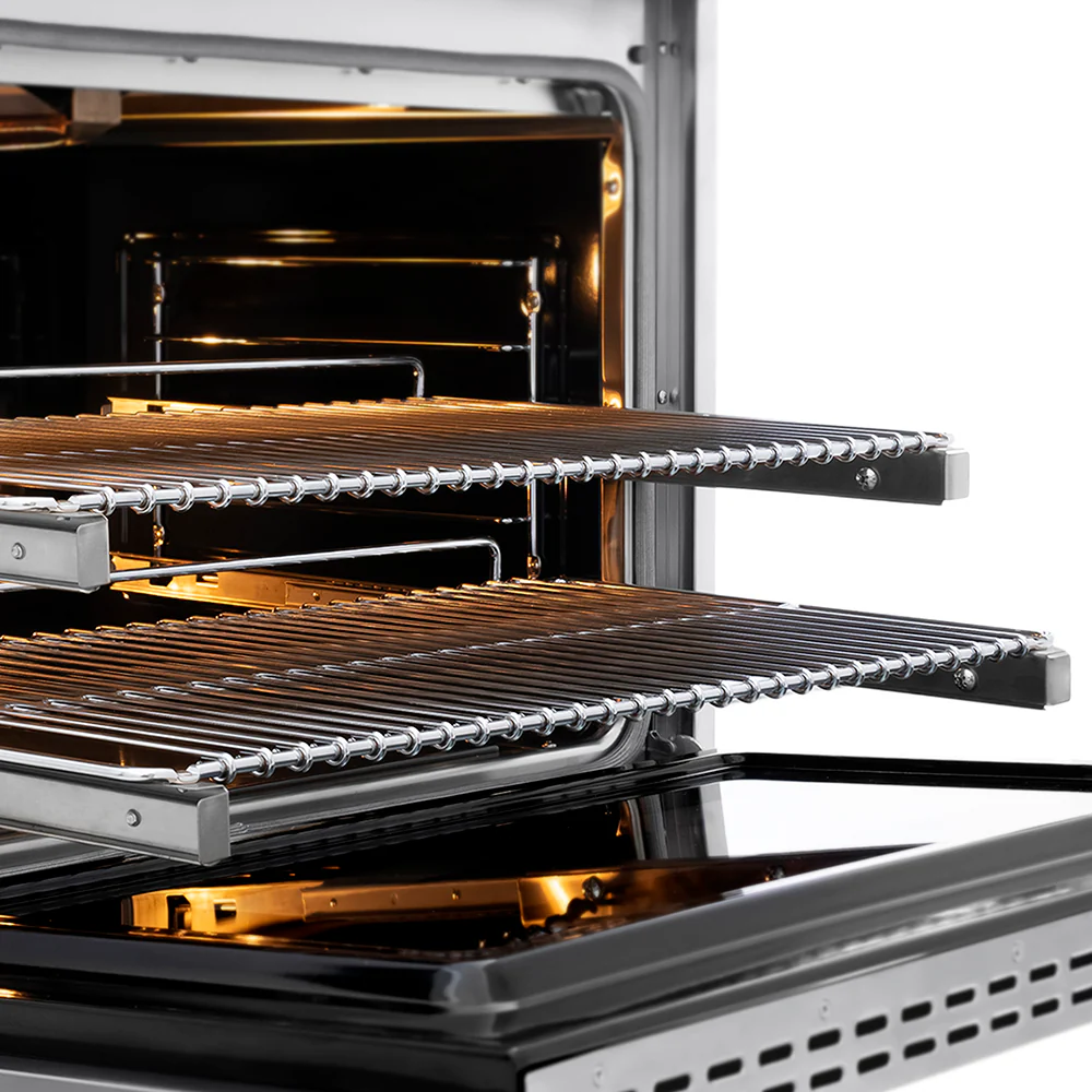 ZLINE Autograph Edition 36 in. 5.2 cu. ft. Paramount Gas Range with 6 Burner DuoPro™ Cooktop and Convection Gas Oven in Stainless Steel and Polished Gold Accents (PSGRZ-36-G) - Image 8