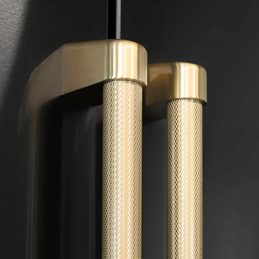 ZLINE Autograph Edition 36 in. 28.9 cu. ft. Standard-Depth French Door External Water Dispenser Refrigerator with Dual Ice Maker in Fingerprint-Resistant Black Stainless Steel and Champagne Bronze Helix Handles (RSMZ-W36-BS-KCB) - Image 11